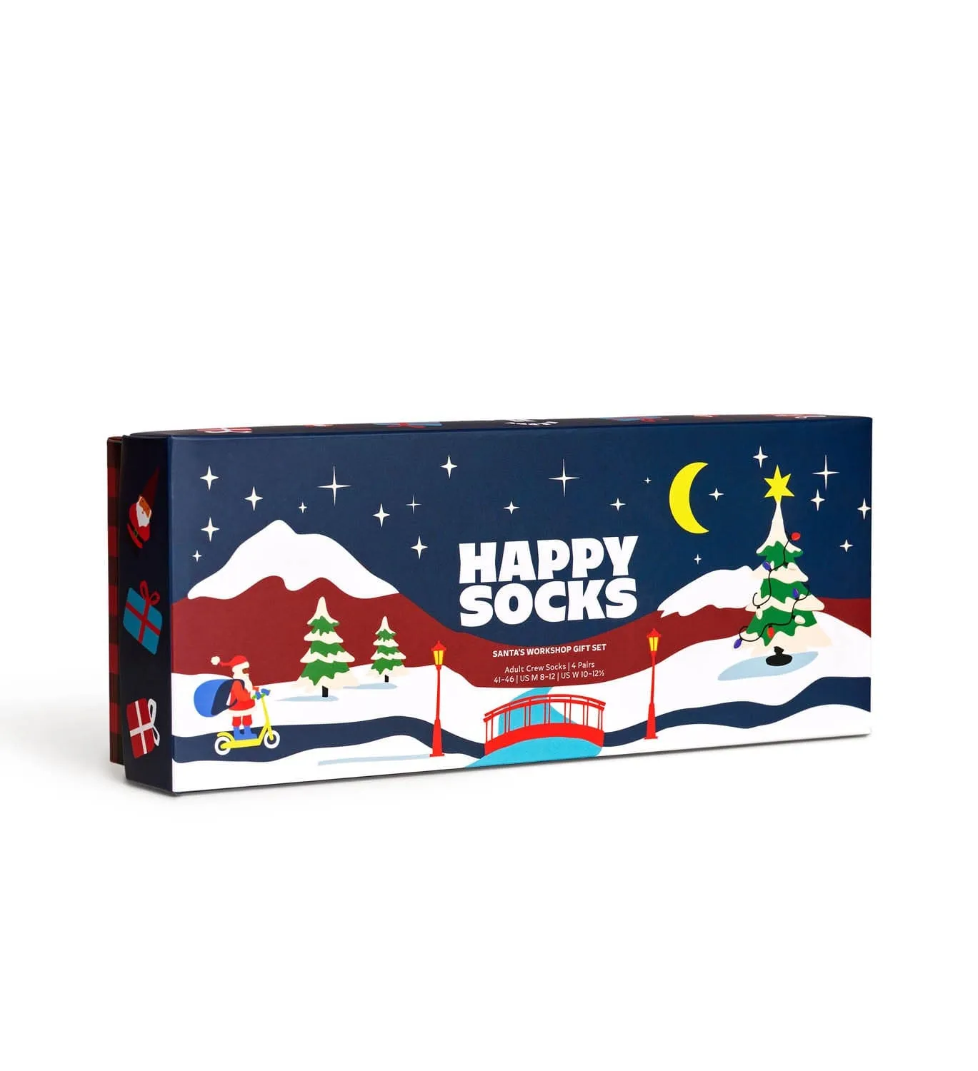 4 PACK SANTA S WORKSHOP SOCKS GIFT SET