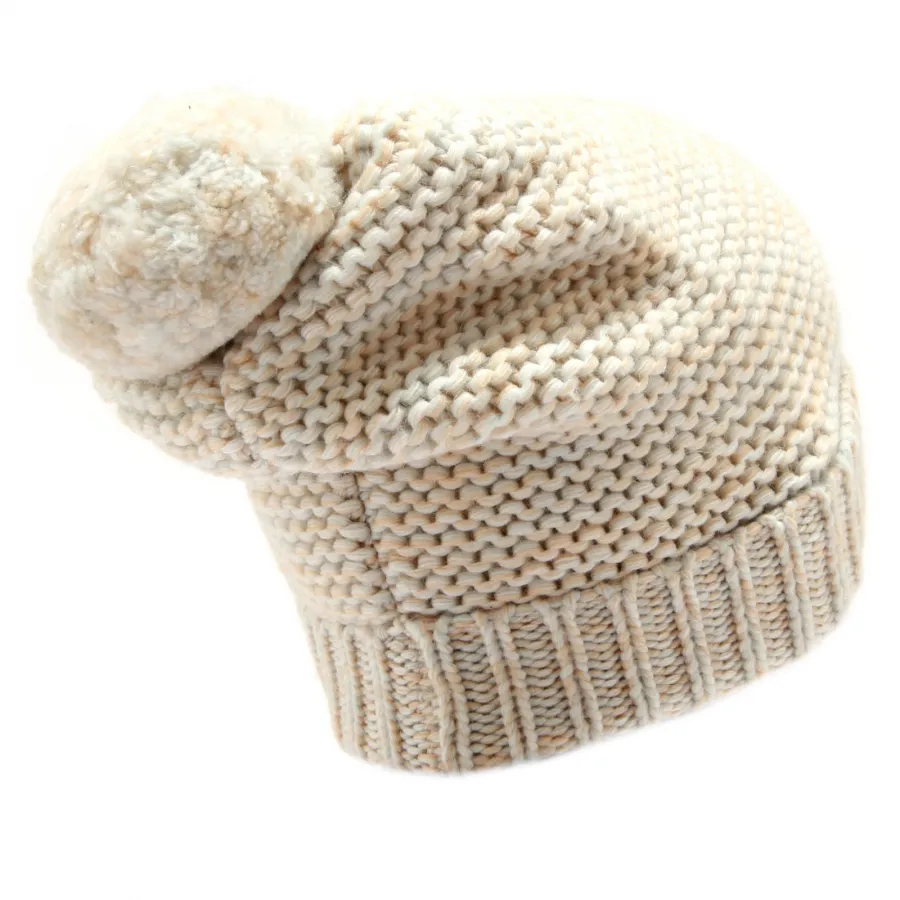 4771U cuffia bimba CHLOE' beige/light blue cappello hat kid girl