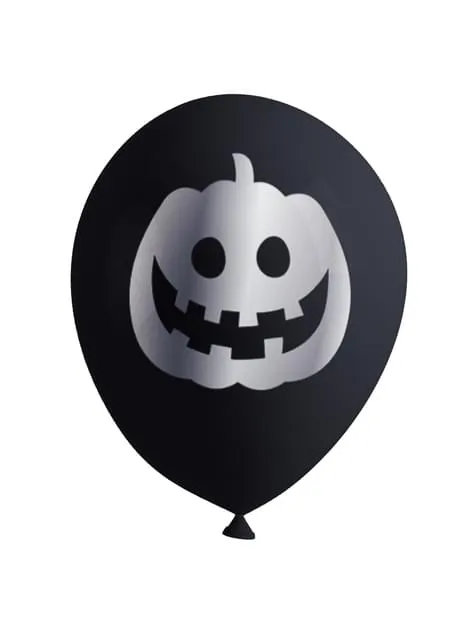 8 palloncini con zucca di Halloween - Happy Halloween