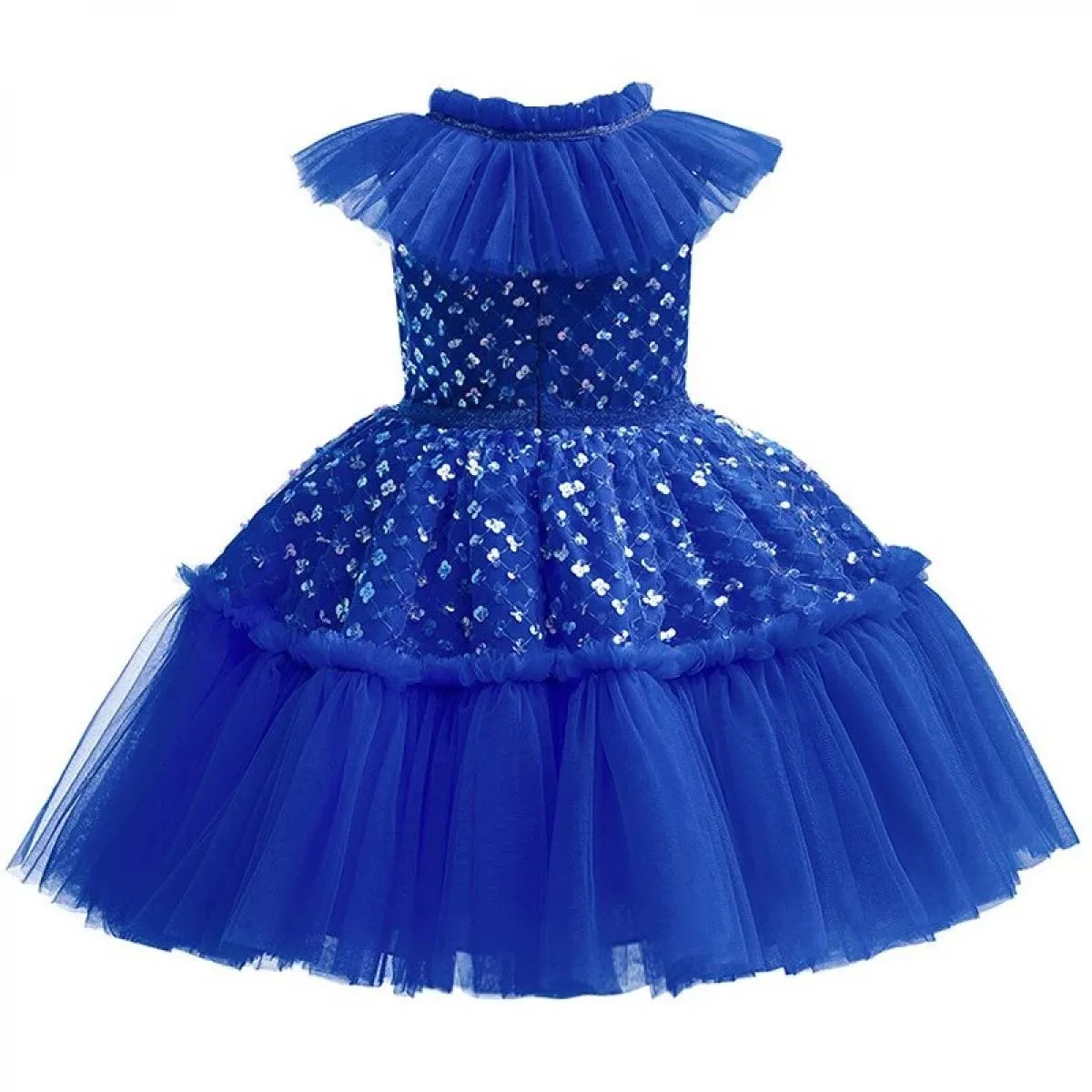 Abito da principessa in rete con paillettes, abito natalizio per ragazze, vestito da ballo per ragazze, Natale