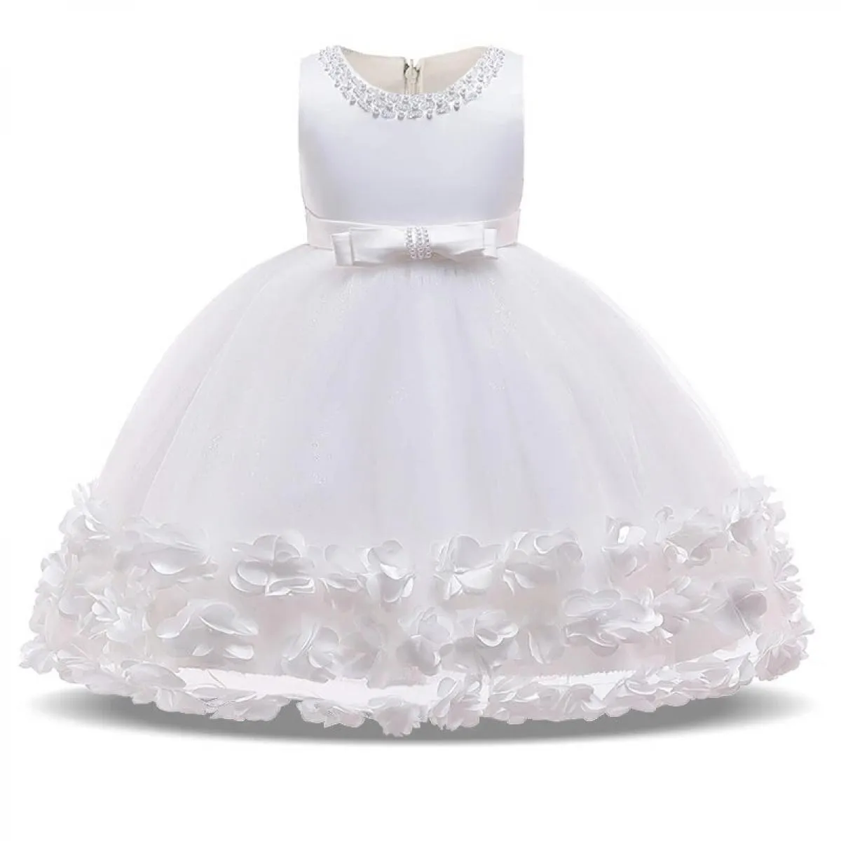 Abito da principessa per ragazze da sposa per bambini Festa di Natale Elegante abito da ballo 3 4 5 6 7 Tutu di perline di compl