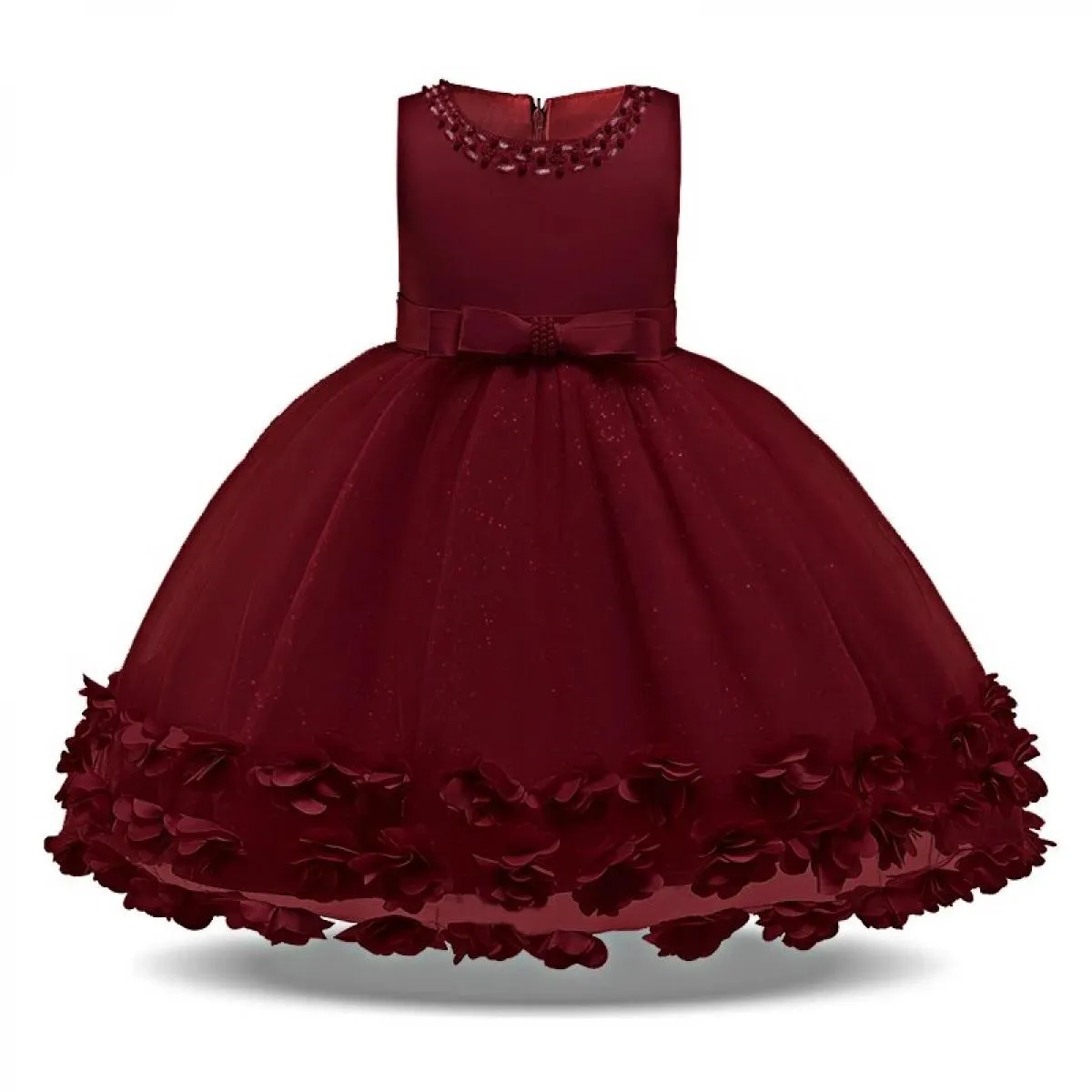 Abito da principessa per ragazze da sposa per bambini Festa di Natale Elegante abito da ballo 3 4 5 6 7 Tutu di perline di compl