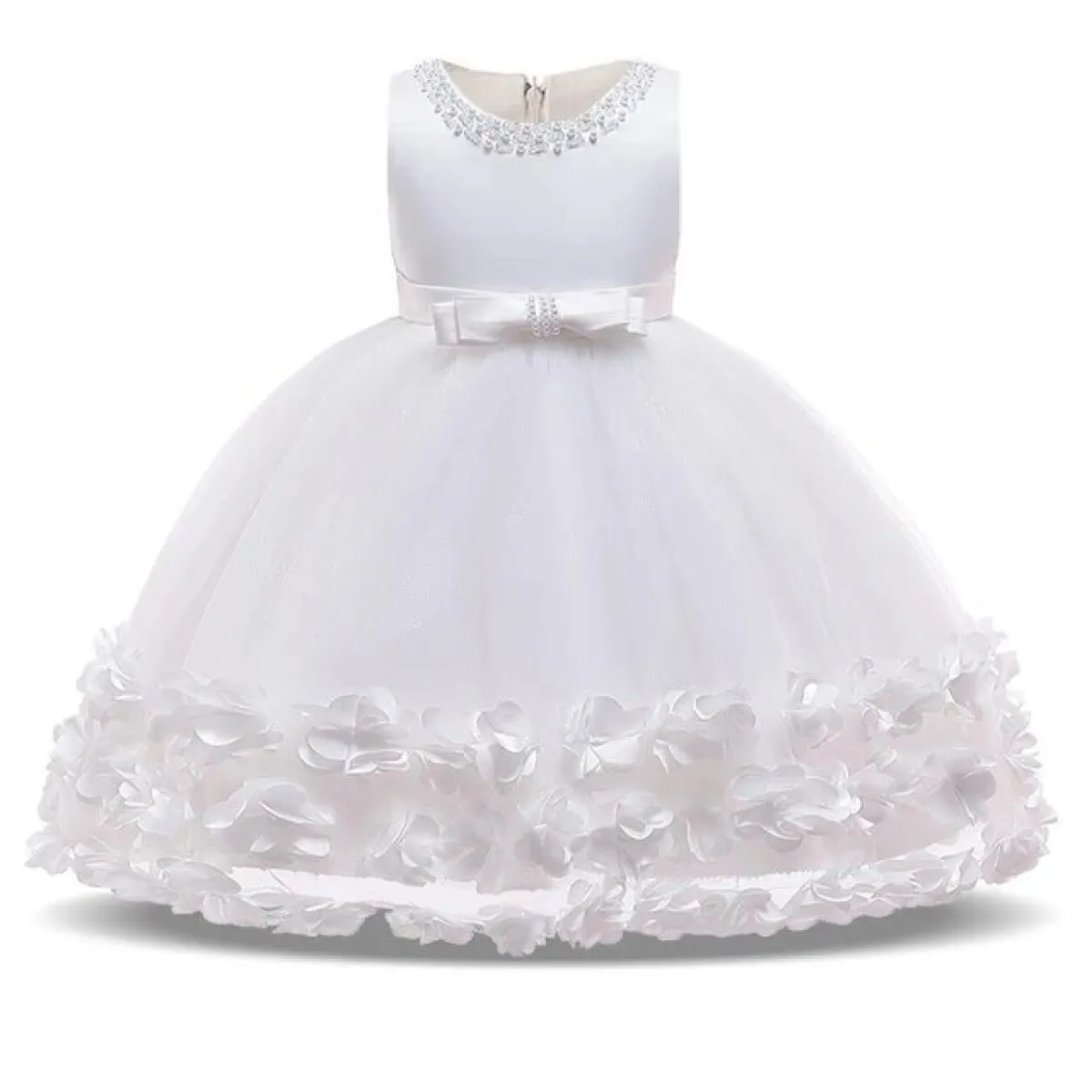 Abito da principessa per ragazze da sposa per bambini Festa di Natale Elegante abito da ballo 3 4 5 6 7 Tutu di perline di compl