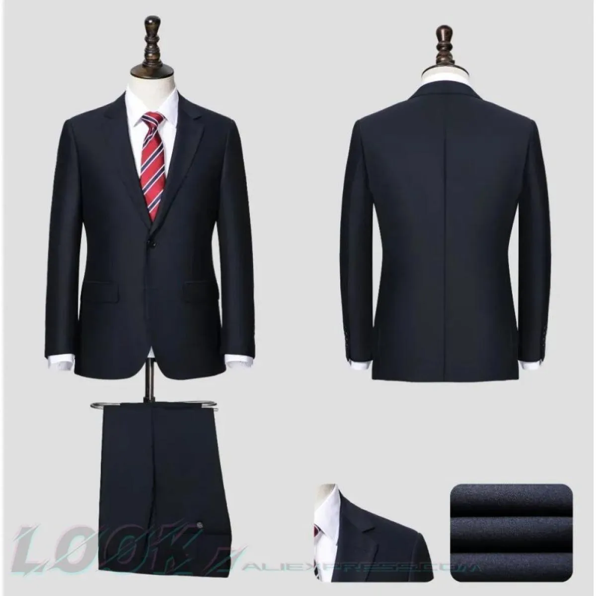 Abito da uomo premium da uomo, abbigliamento formale professionale, ideale per lavoro e matrimoni, 50% lana, vestibilità persona