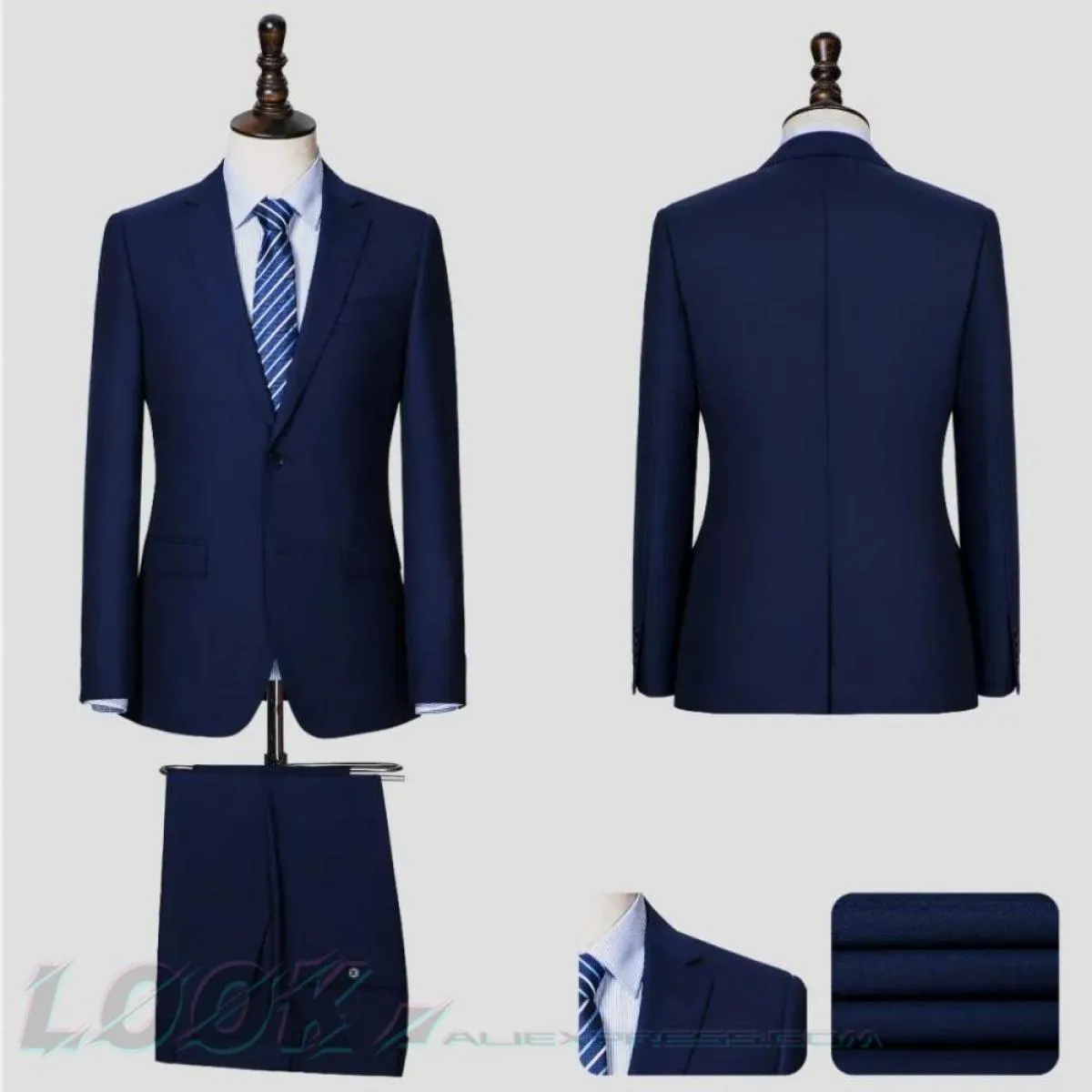 Abito da uomo premium da uomo, abbigliamento formale professionale, ideale per lavoro e matrimoni, 50% lana, vestibilità persona