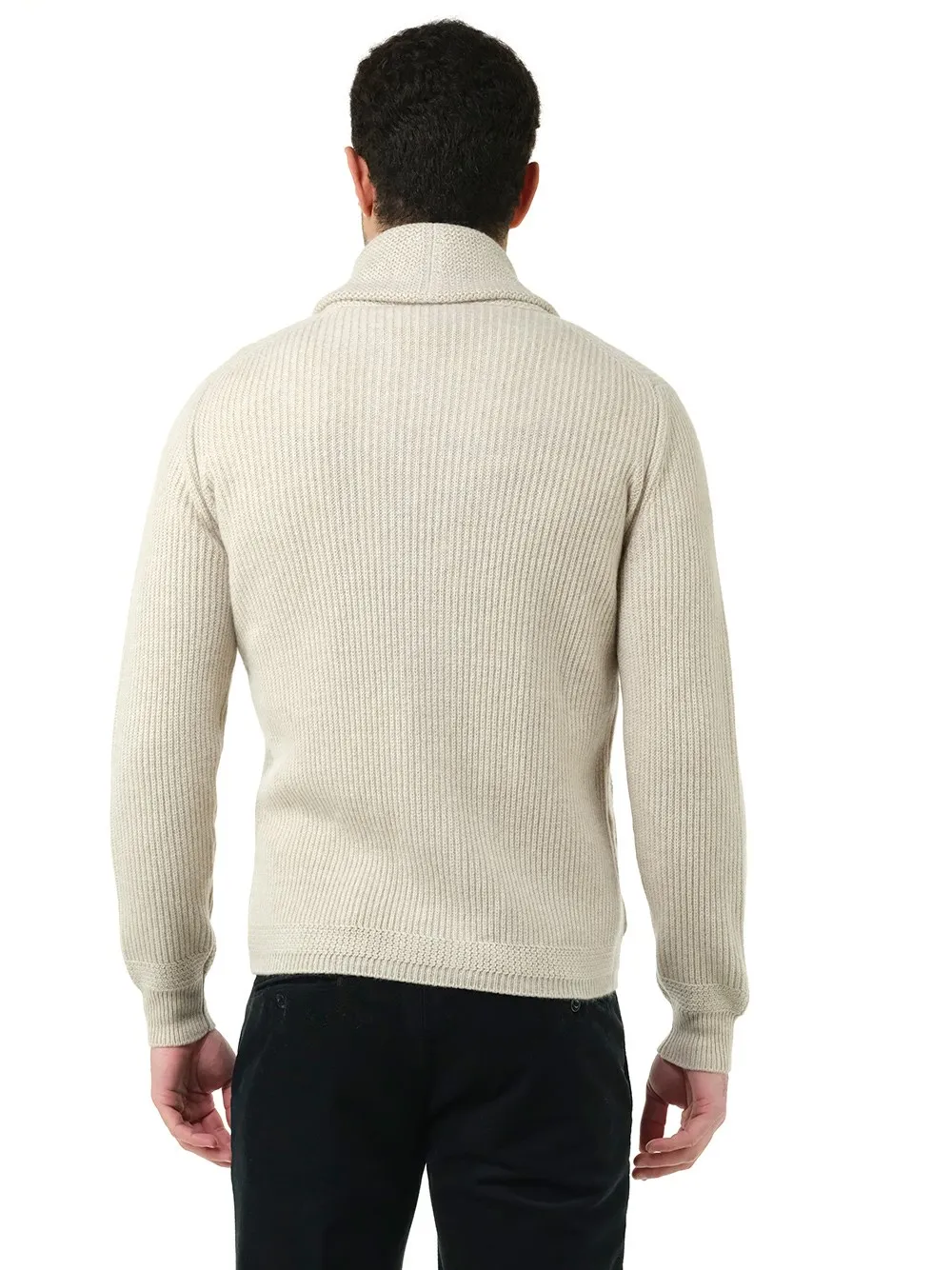   Al Duca D'aosta  Cardigan in cashmere beige  