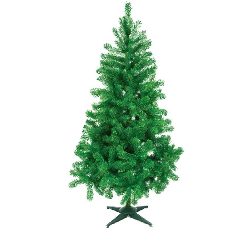 Albero di natale canadese di 404 rami di 150 cm con piedino in plastica