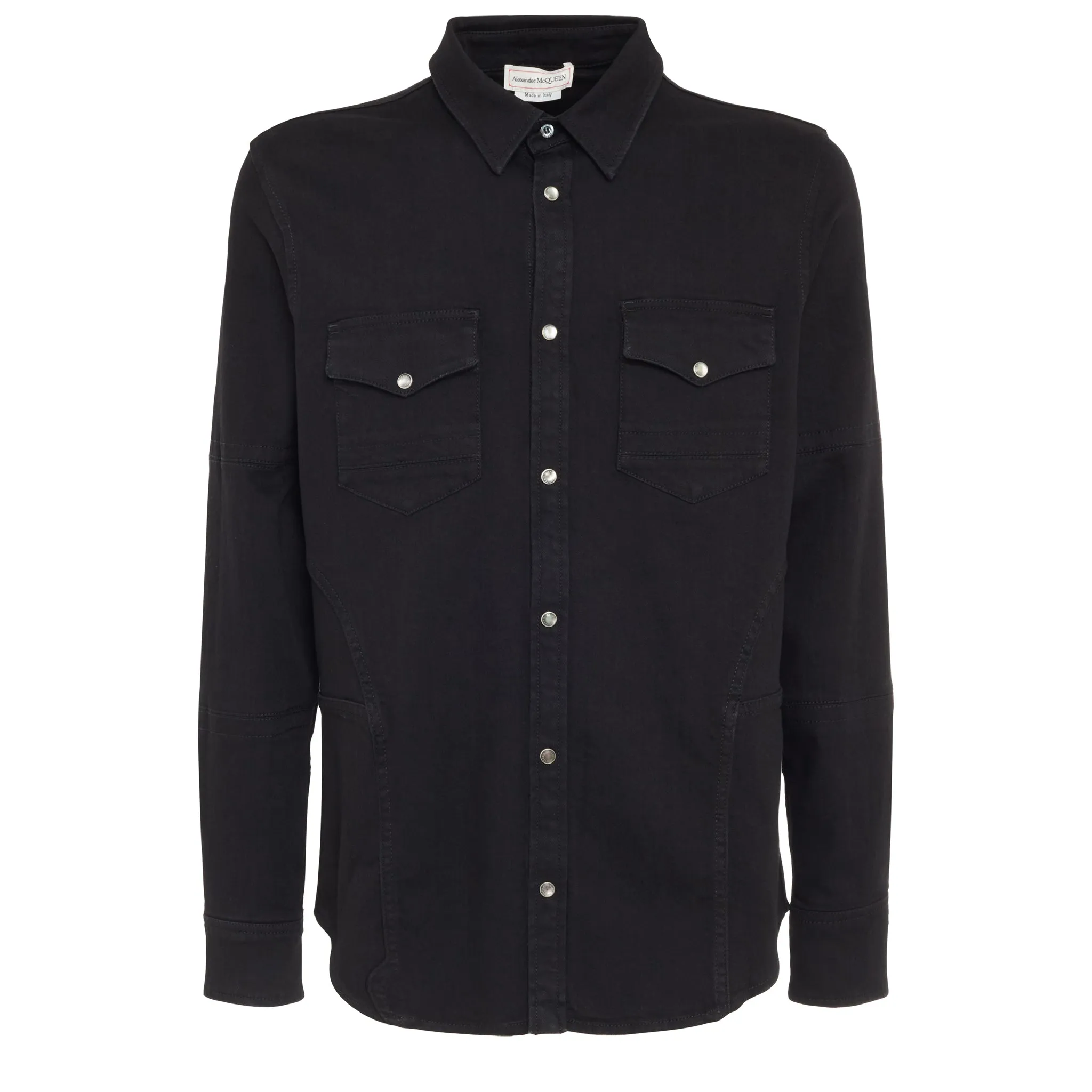 ALEXANDER MCQUEEN  Camicia in cotone nera