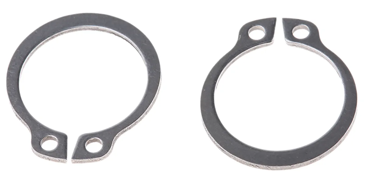 Anello elastico Esterno RS PRO, in Acciaio inox, per Ø albero 16mm, Ø scanalatura 15.2mm, Ø esterno anello 18.2mm,