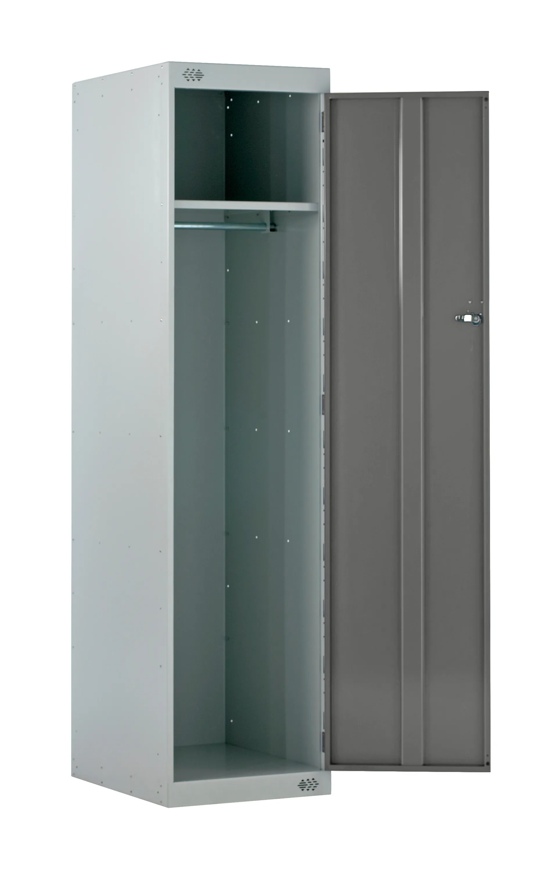 Armadietto di stoccaggio Acciaio Grigio scuro, grigio chiaro RS PRO 1 porta No, 1800 mm x 600 mm x 600mm