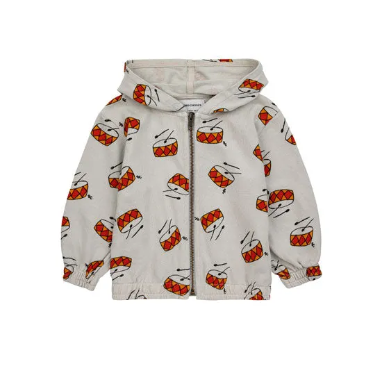 Baby Play the Drum zipped hoodie