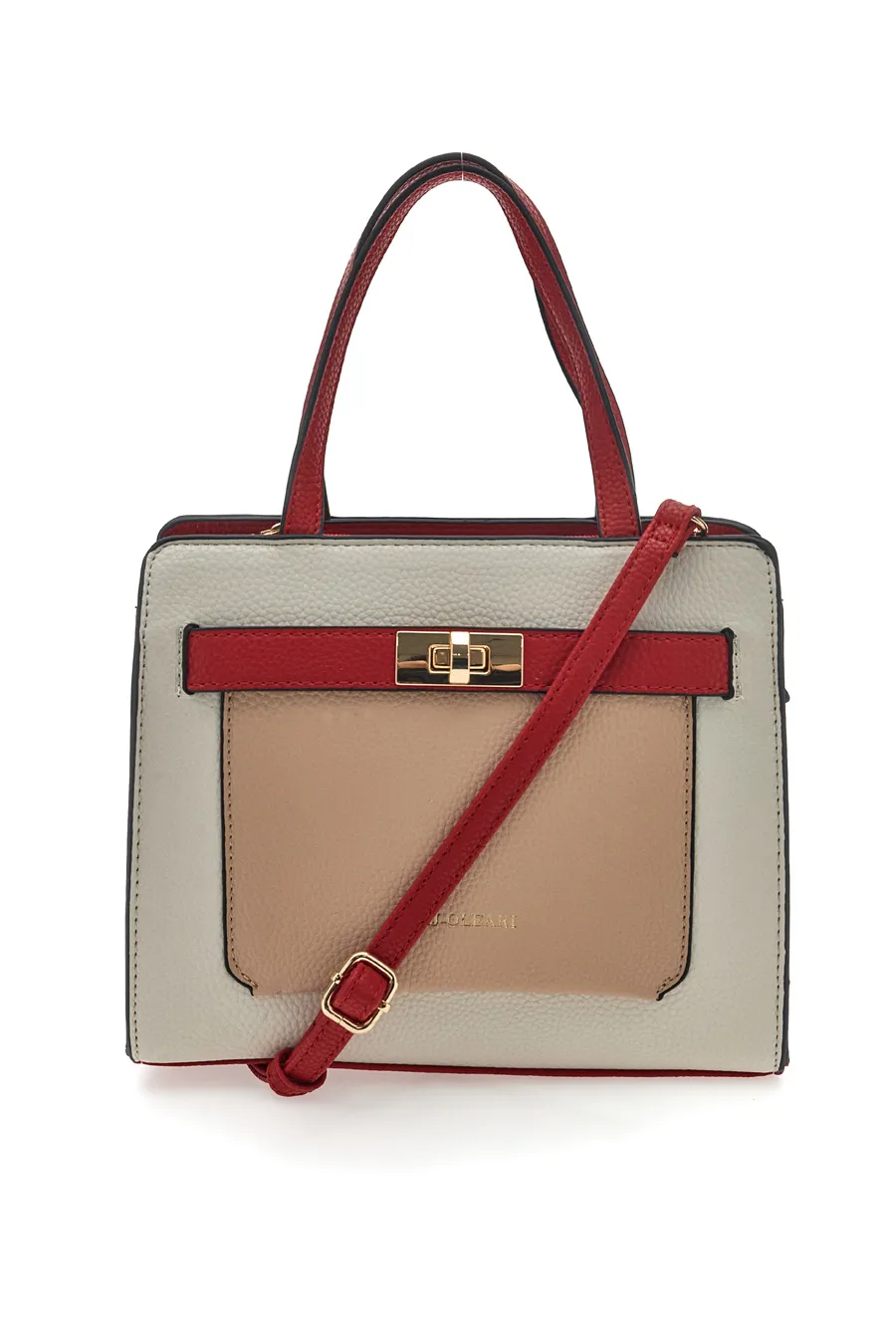 Borsa a Mano Rossa con Tracolla Naj-Oleari 61959
