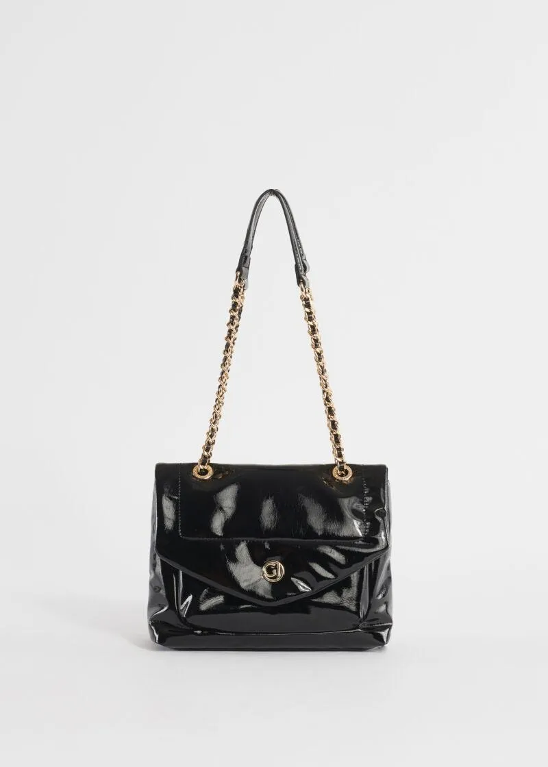 Borsa a spalla in vernice
