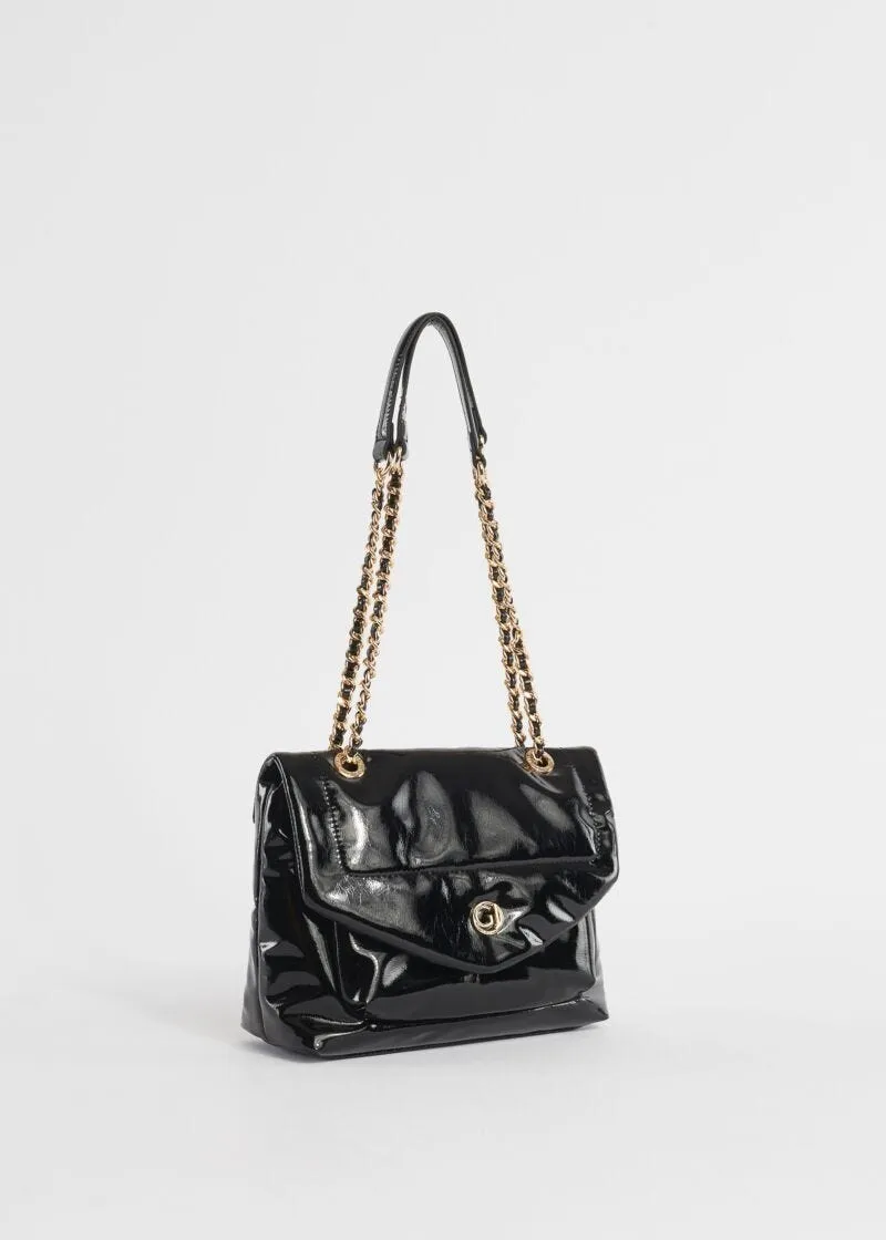 Borsa a spalla in vernice