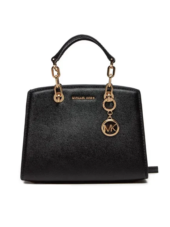 BORSA NERA "CYNTHIA" IN PELLE