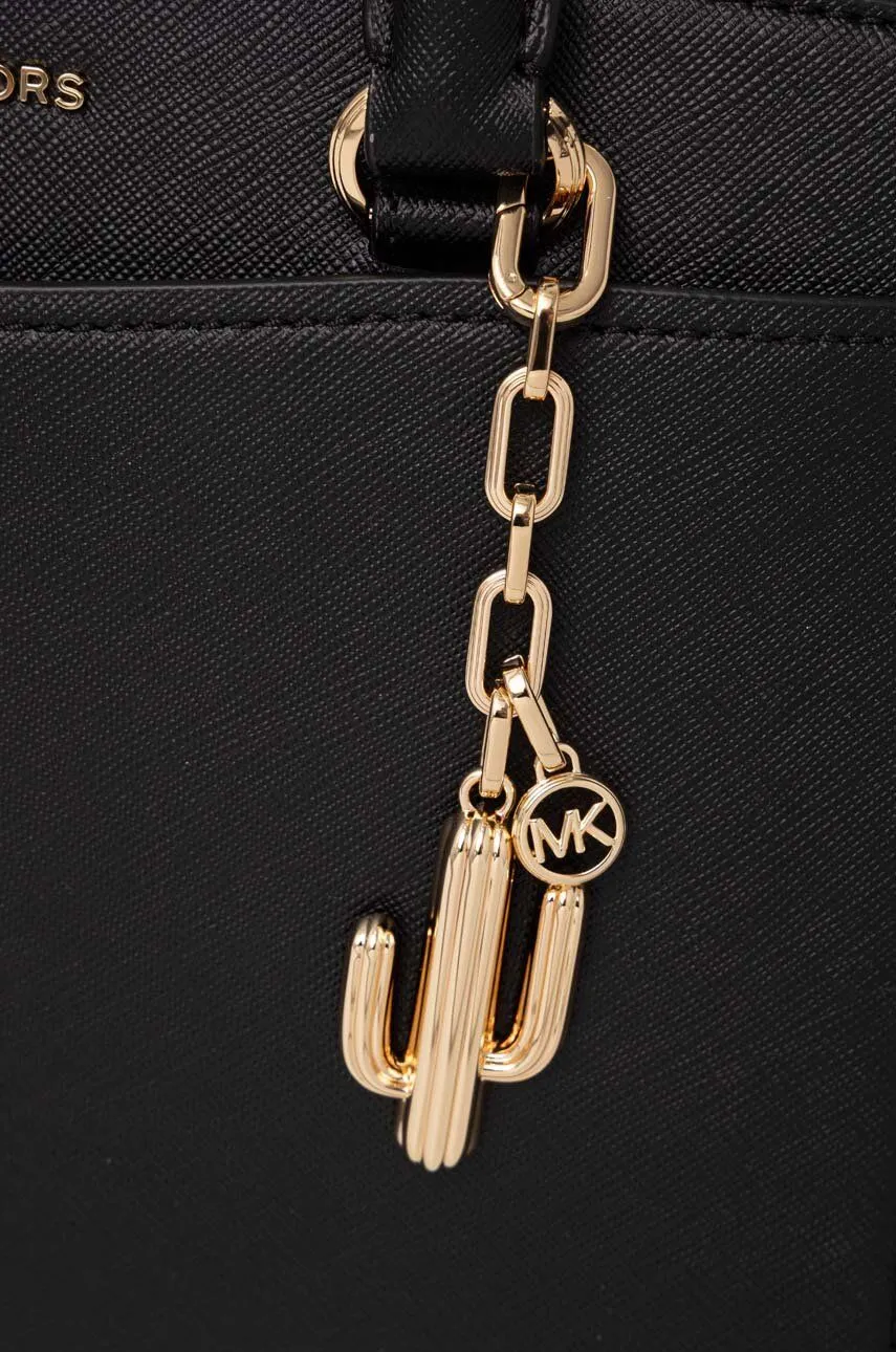 BORSA NERA "SELMA" IN PELLE SAFFIANO