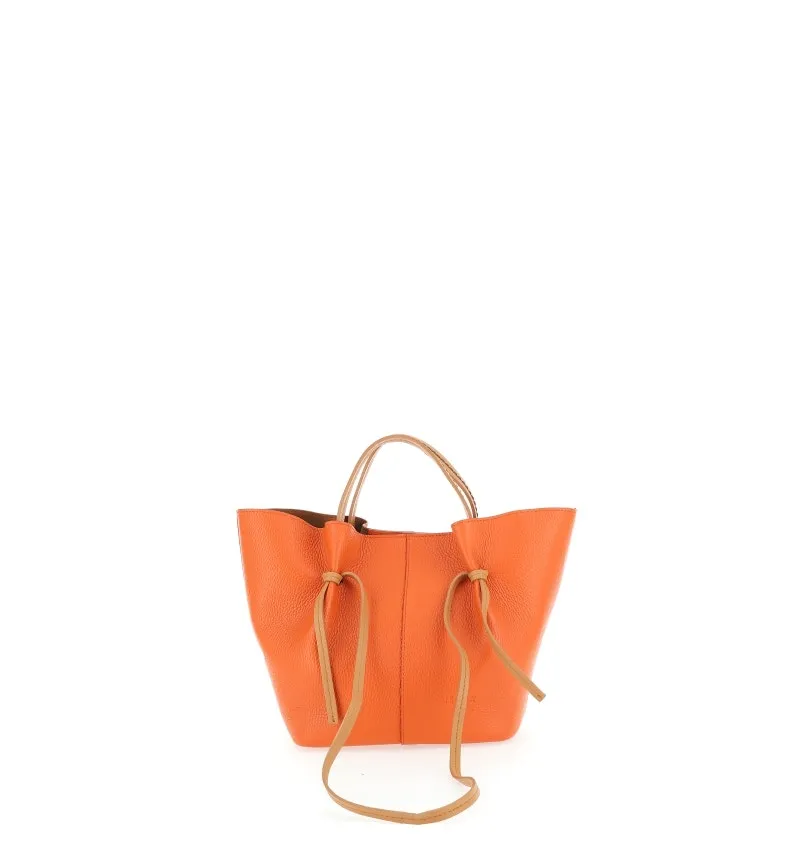 Borsa pelle martellata