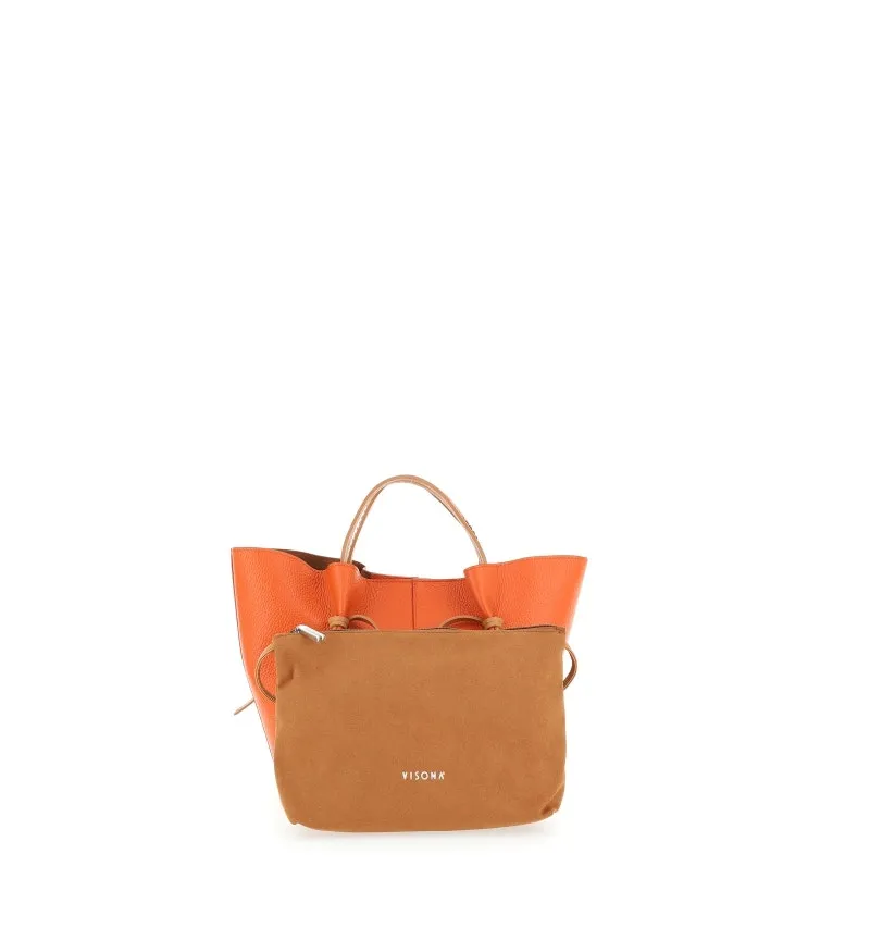Borsa pelle martellata