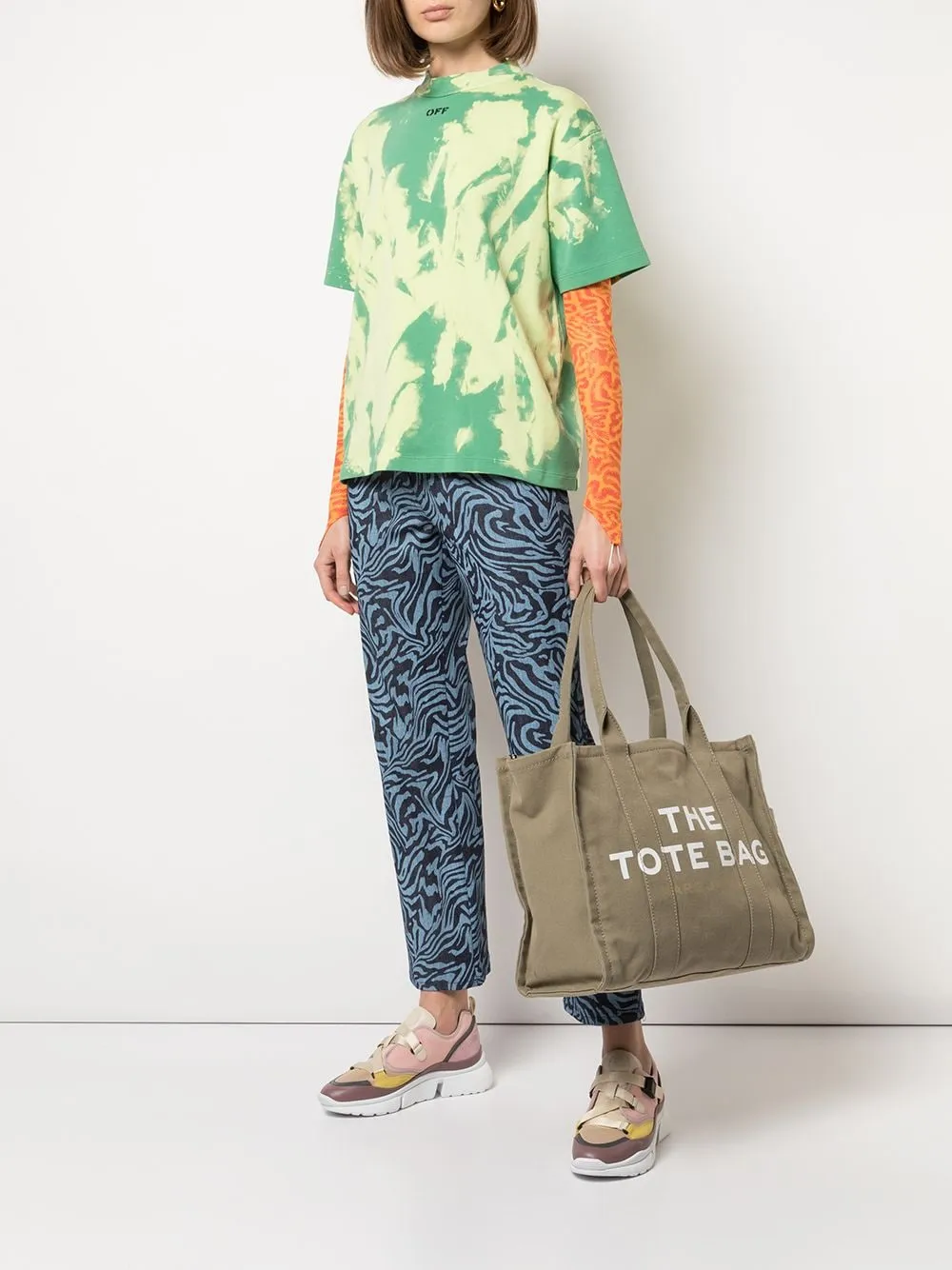 Borsa the large tote in verde - donna