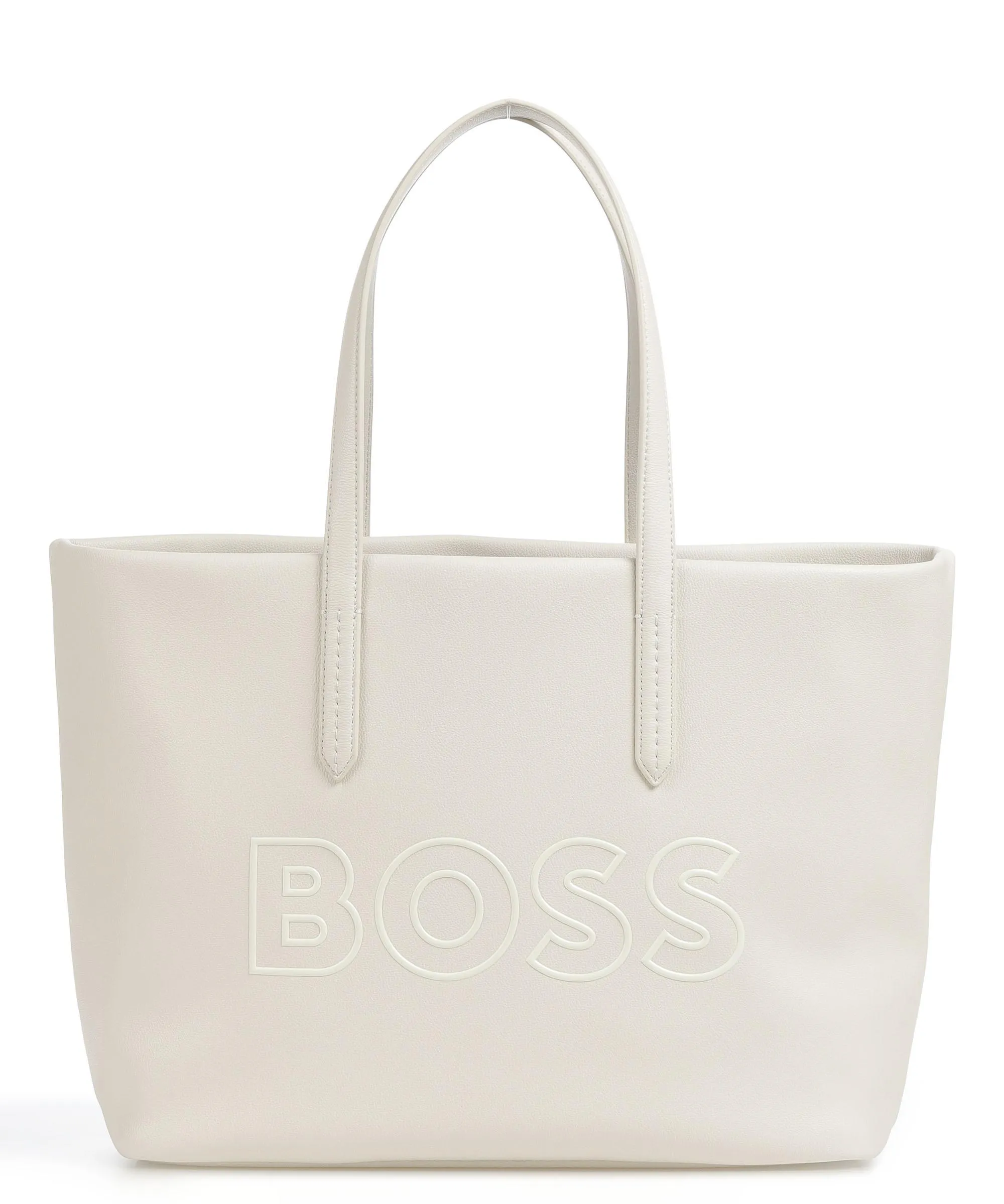  BOSS Addison Borsa shopper pelle sintetica avorio  
