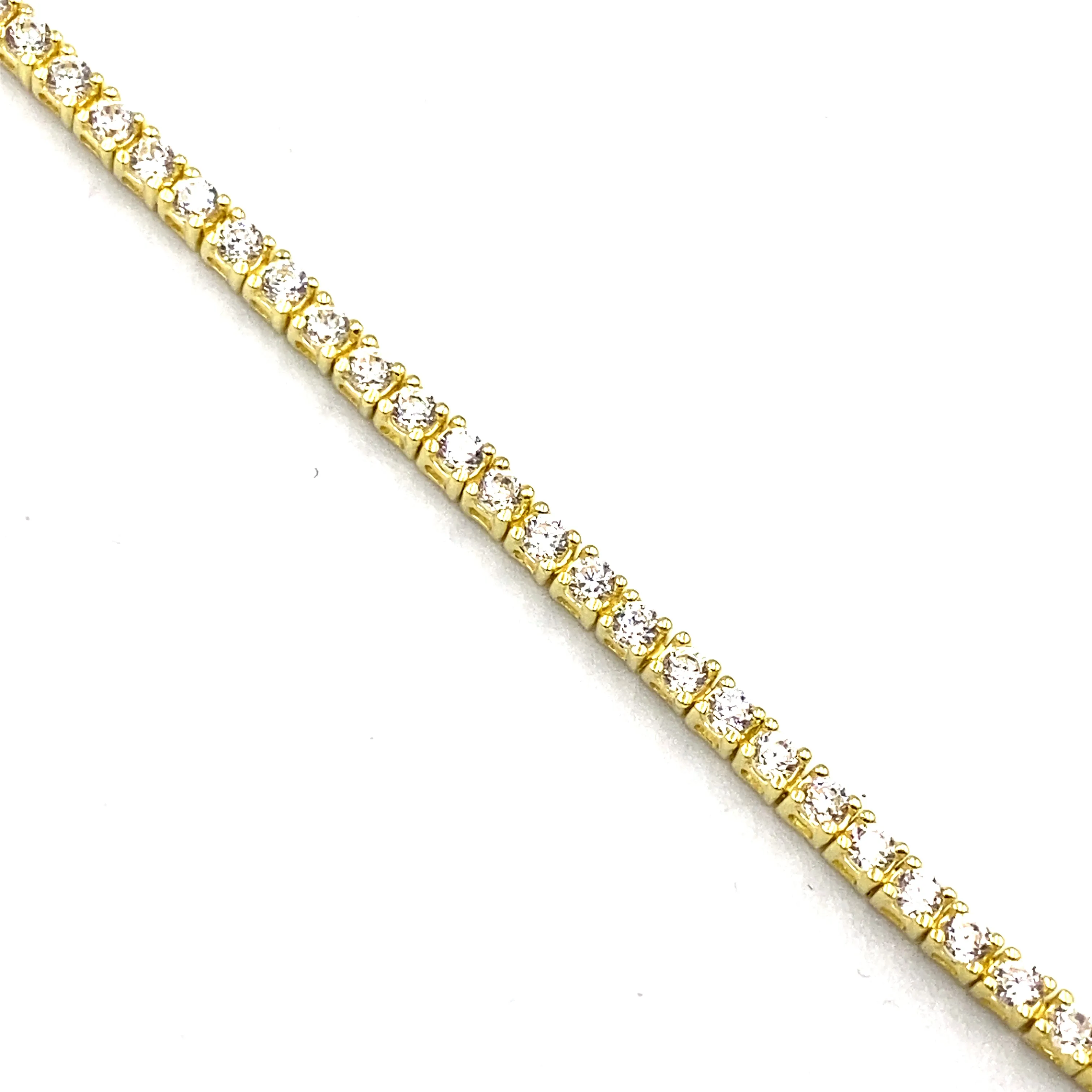 Bracciale Tennis Argento Dorato