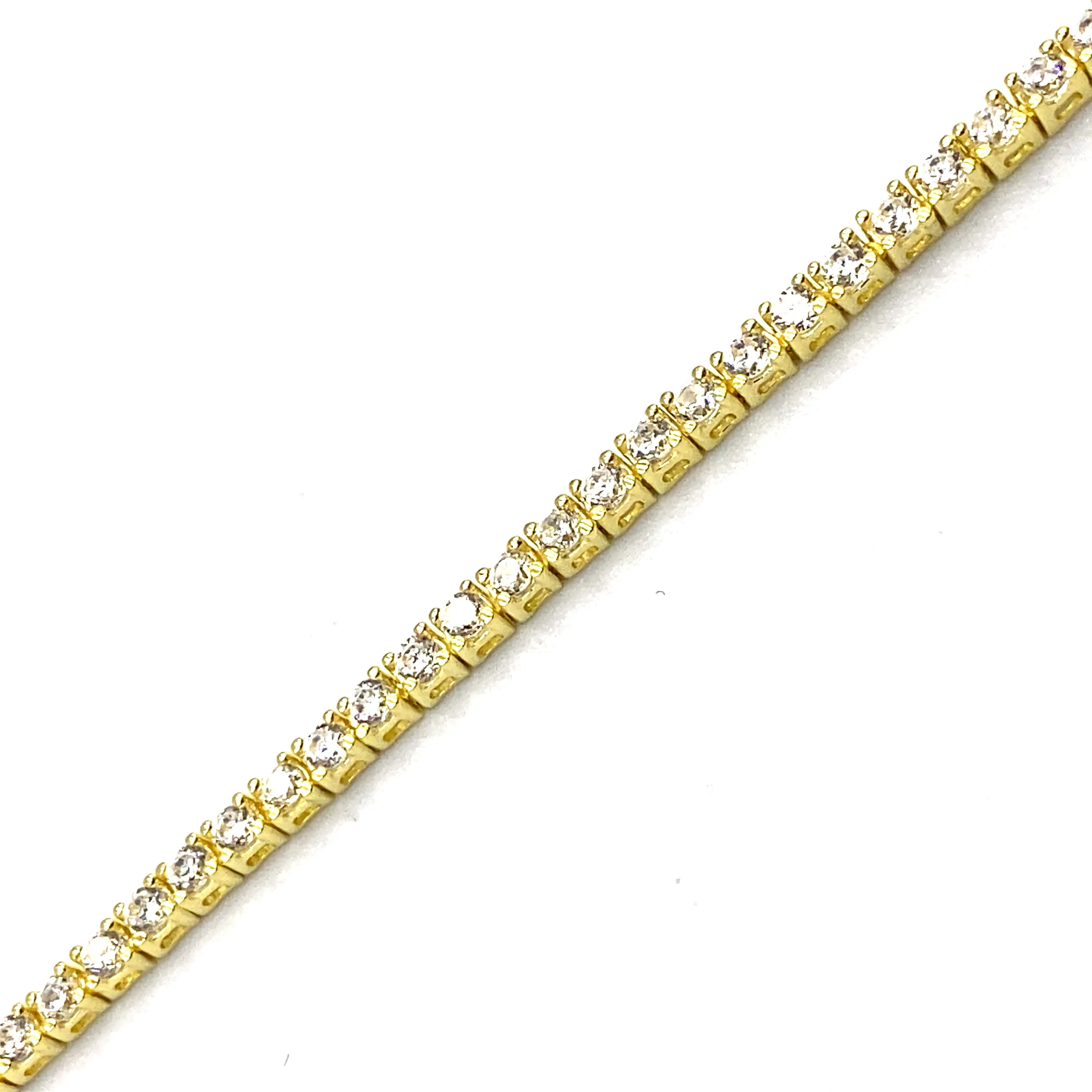 Bracciale Tennis Argento Dorato