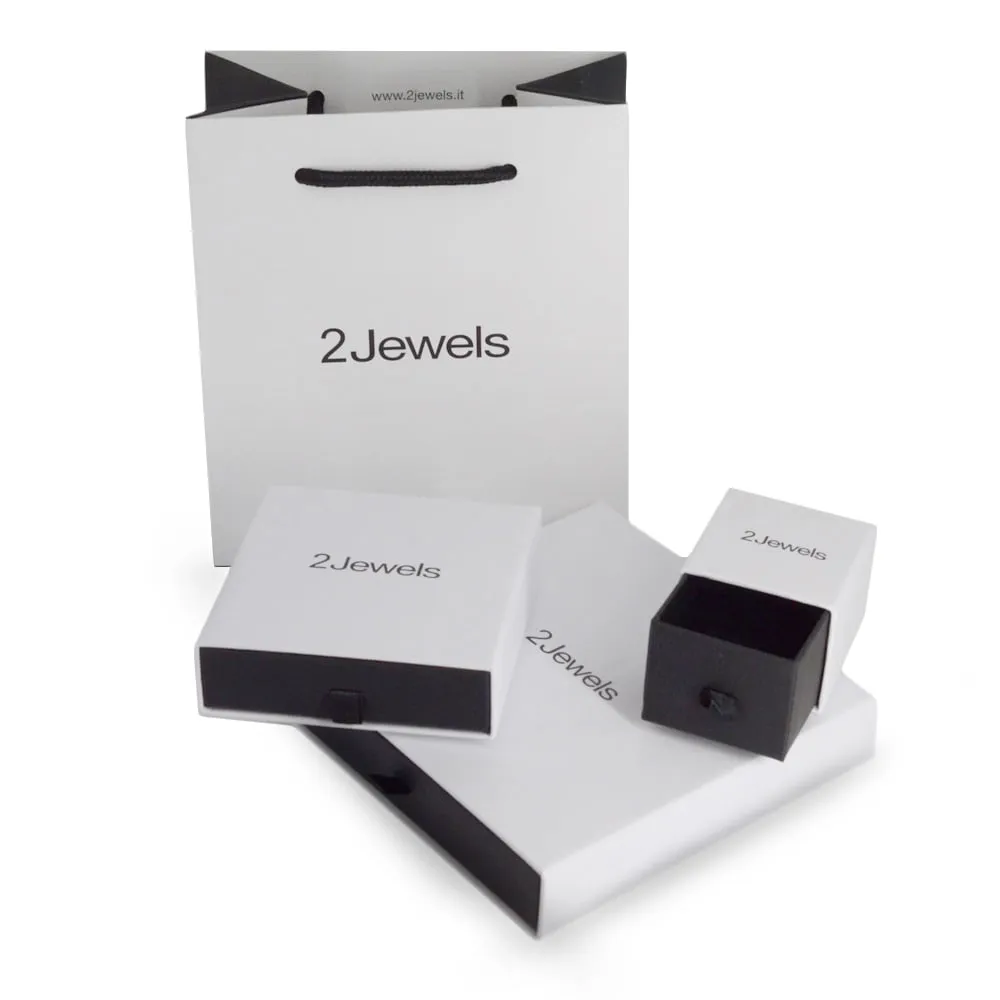 Bracciale Tennis con Zirconi Neri Uomo 2Jewels