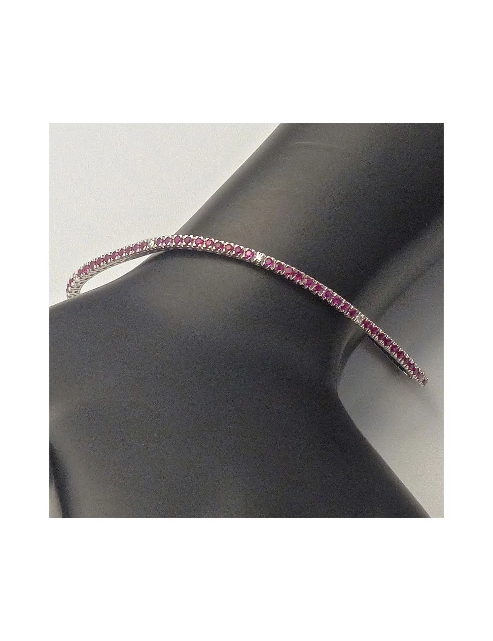 Bracciale tennis in Rubini e Brillanti