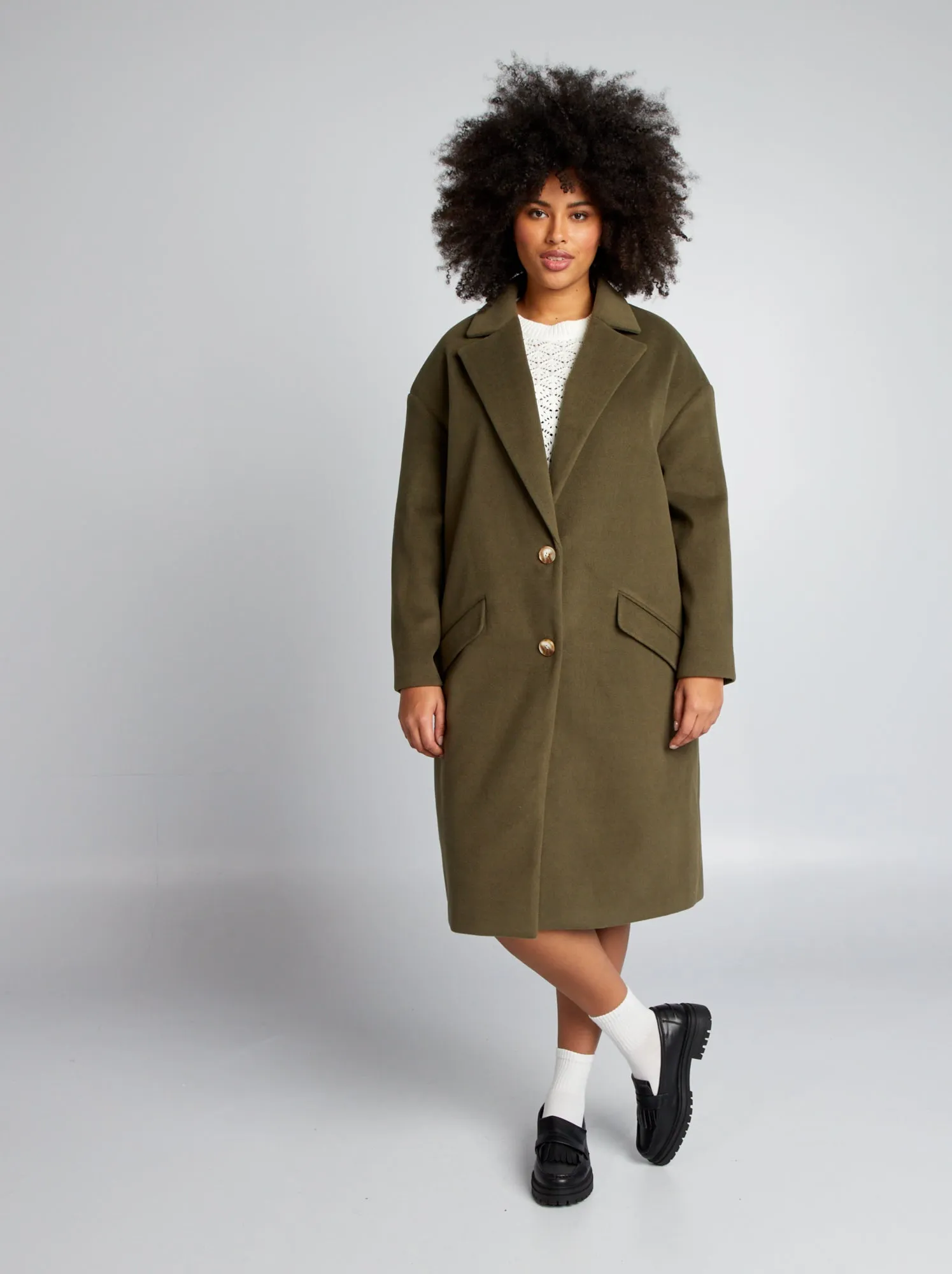 Cappotto lungo - KAKI