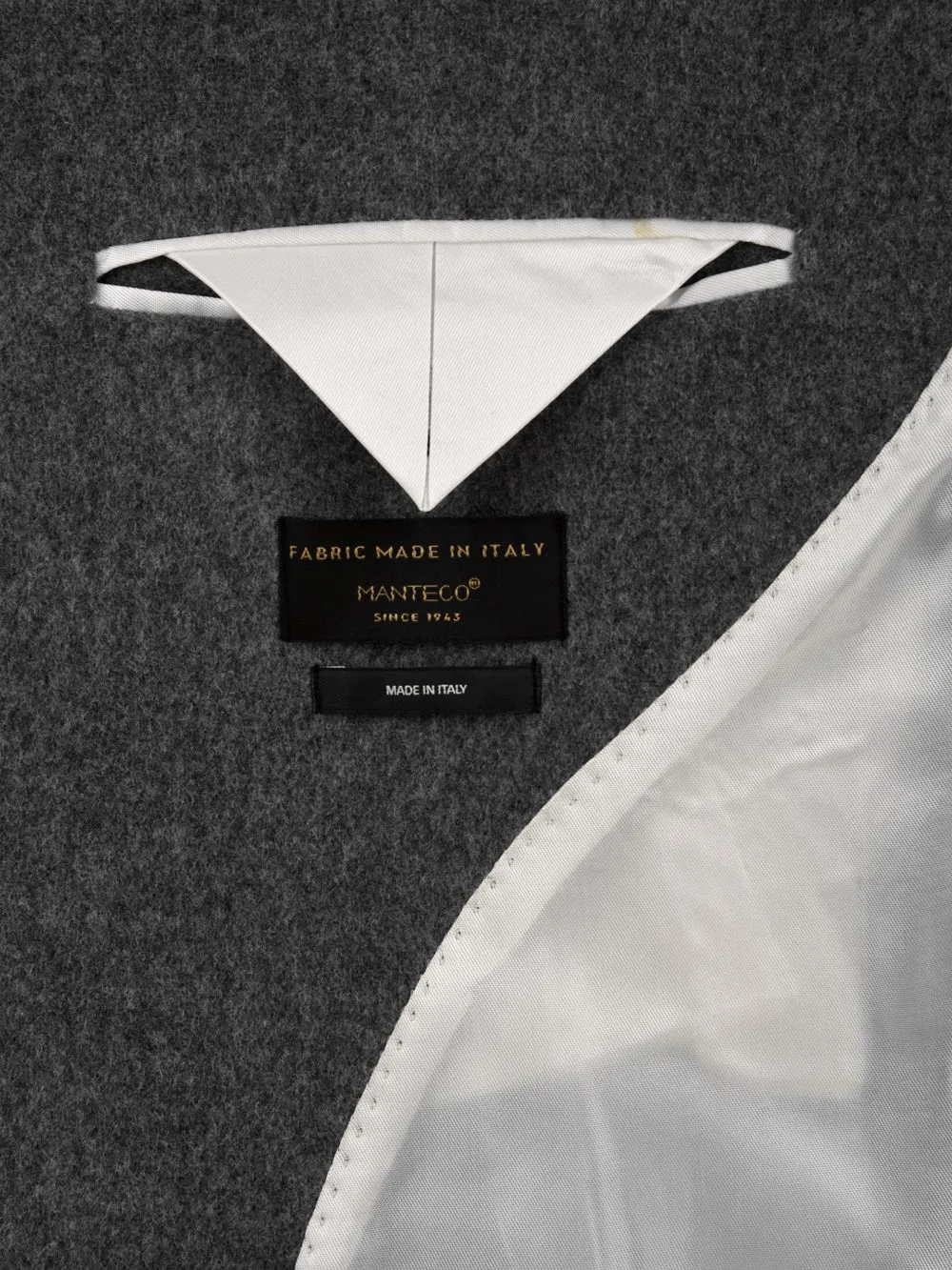 Cappotto Uomo lungo monopetto Grigio