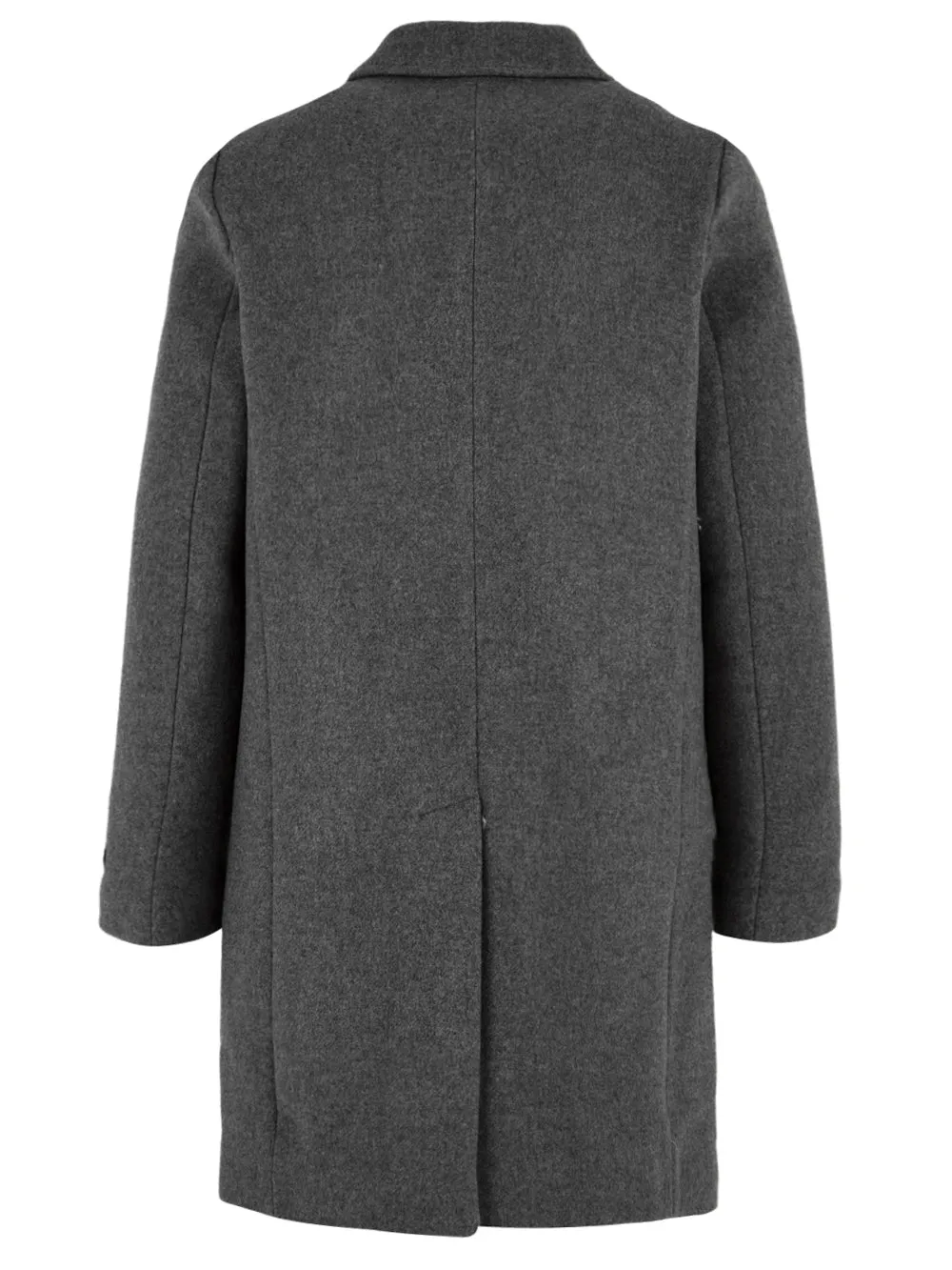 Cappotto Uomo lungo monopetto Grigio