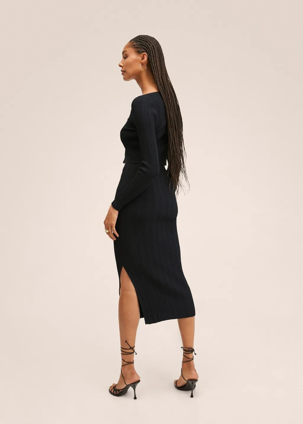 Cardigan crop a coste