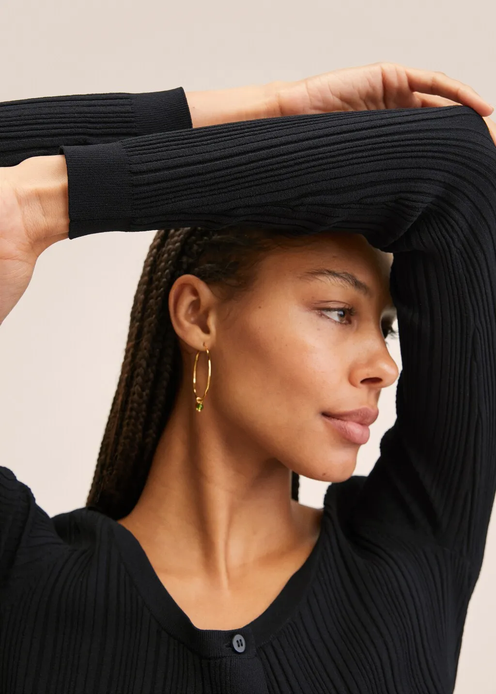Cardigan crop a coste