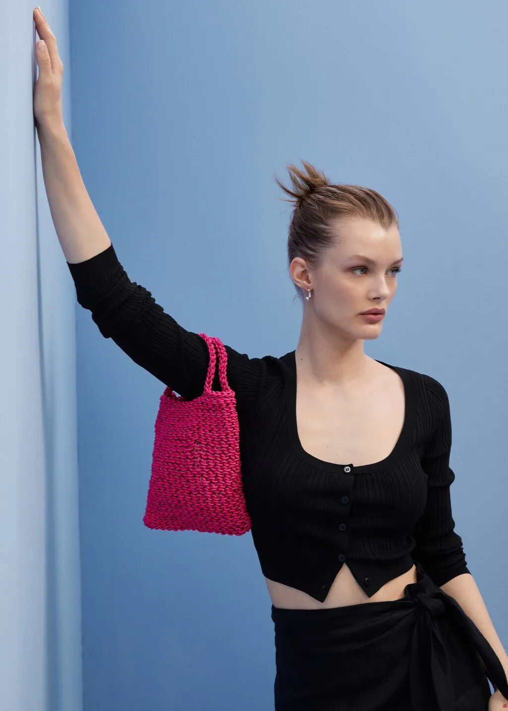 Cardigan crop a coste
