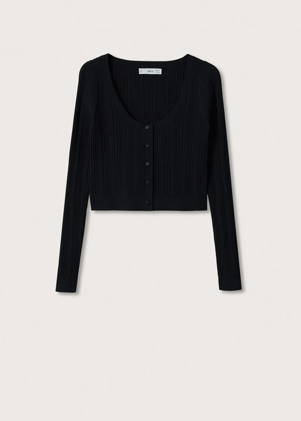 Cardigan crop a coste