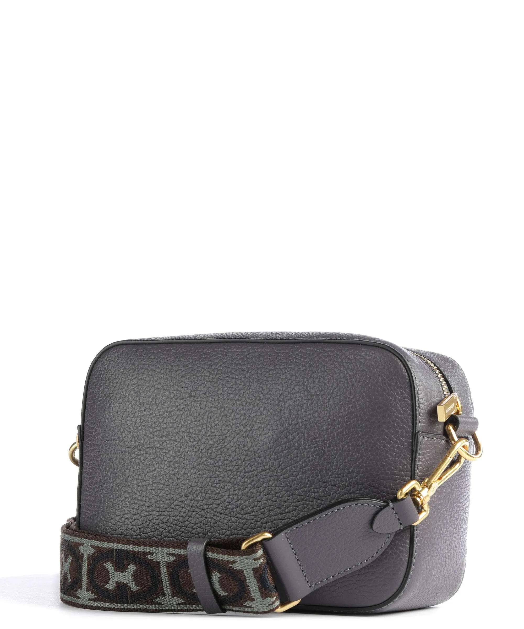  Coccinelle Beat Soft Ribbon Borsa a tracolla pelle granulata grigio scuro  