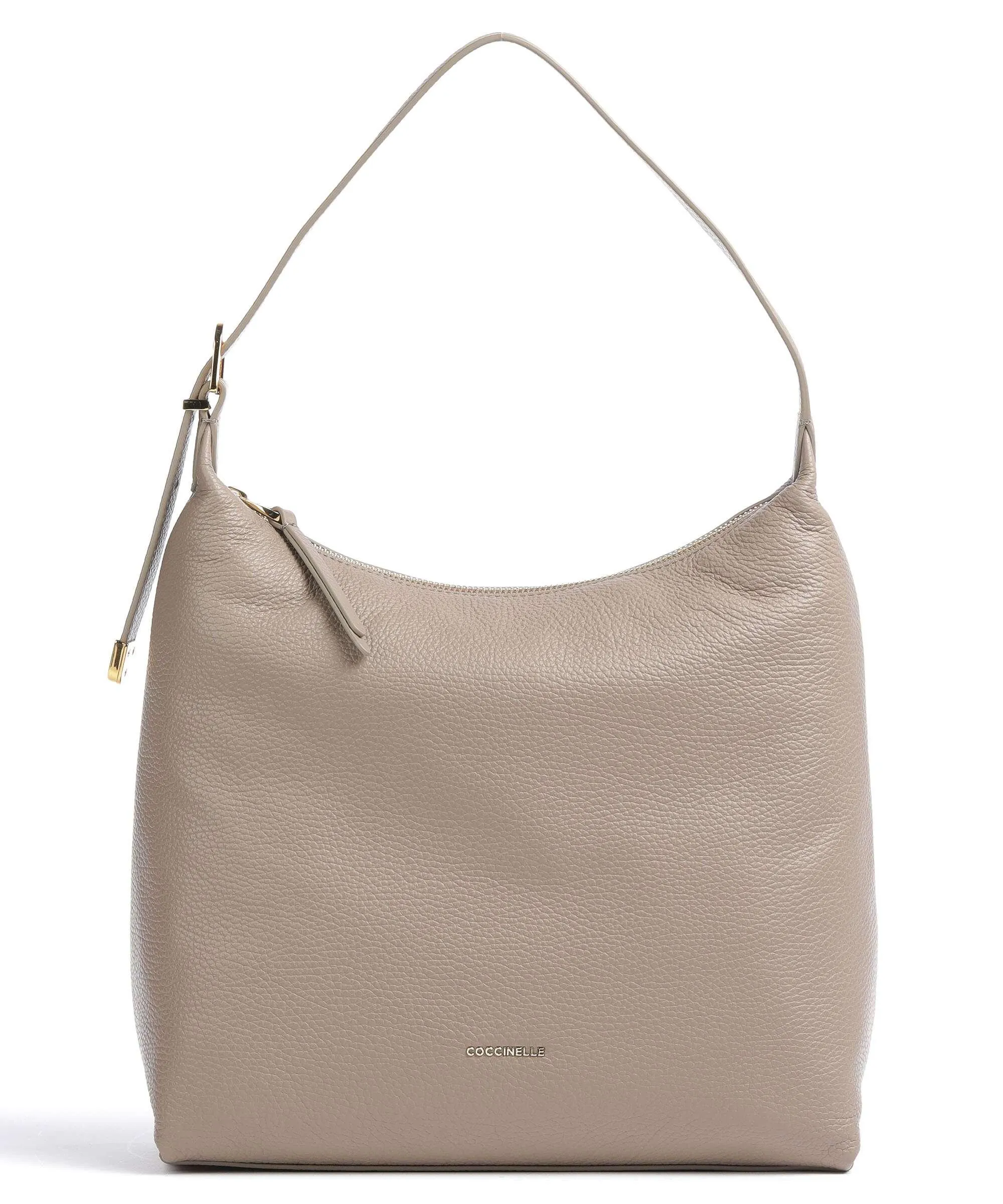  Coccinelle Gleen Borsa hobo pelle granulata taupe  