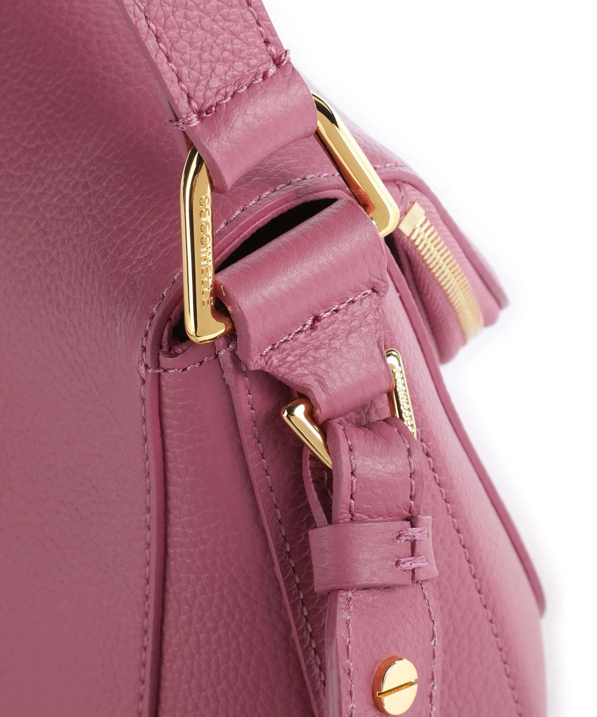  Coccinelle Sole Borsa a mano pelle di vacchetta grana pink  