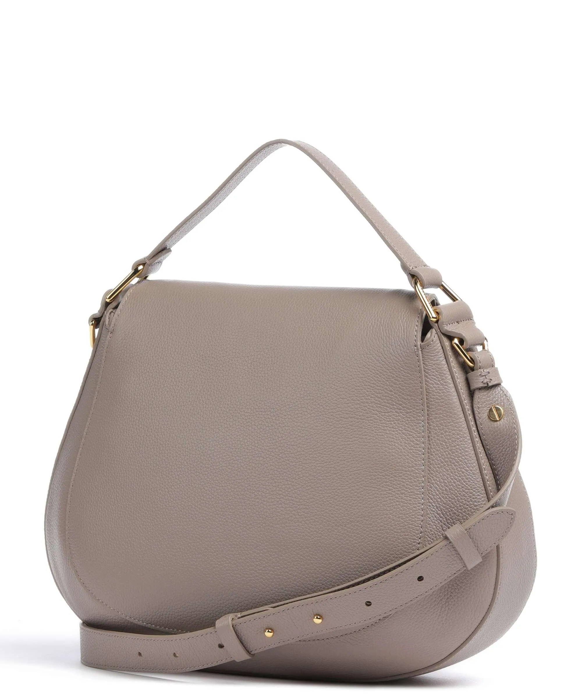  Coccinelle Sole Borsa a mano pelle granulata taupe  