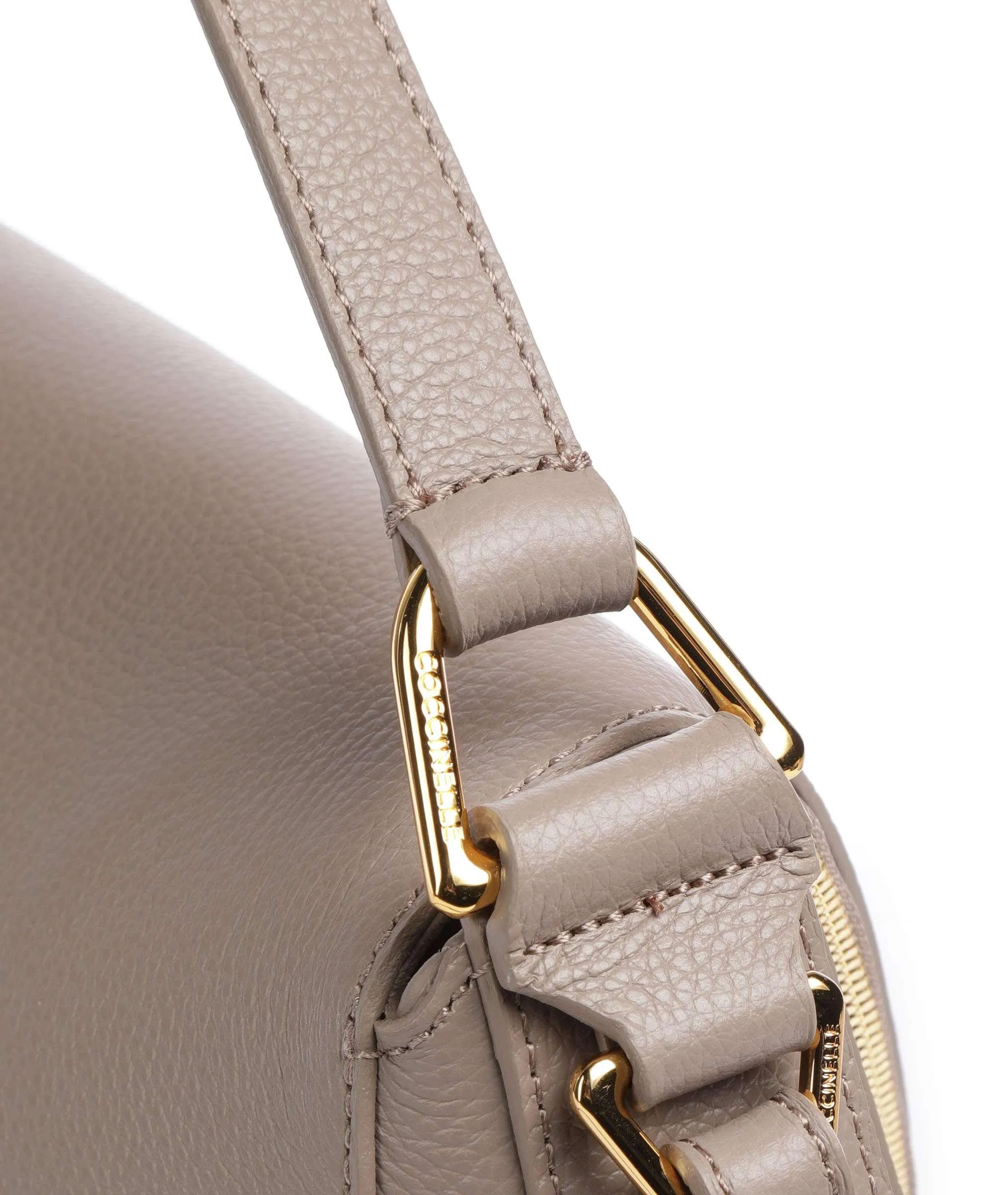  Coccinelle Sole Borsa a mano pelle granulata taupe  