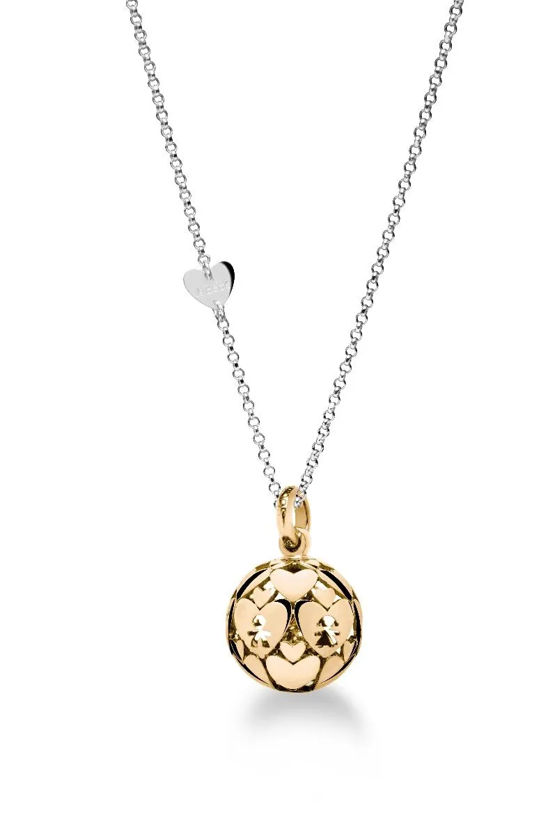 Collana con Ciondolo Suonamore Dorato Donna Le Bebé – I Mondi