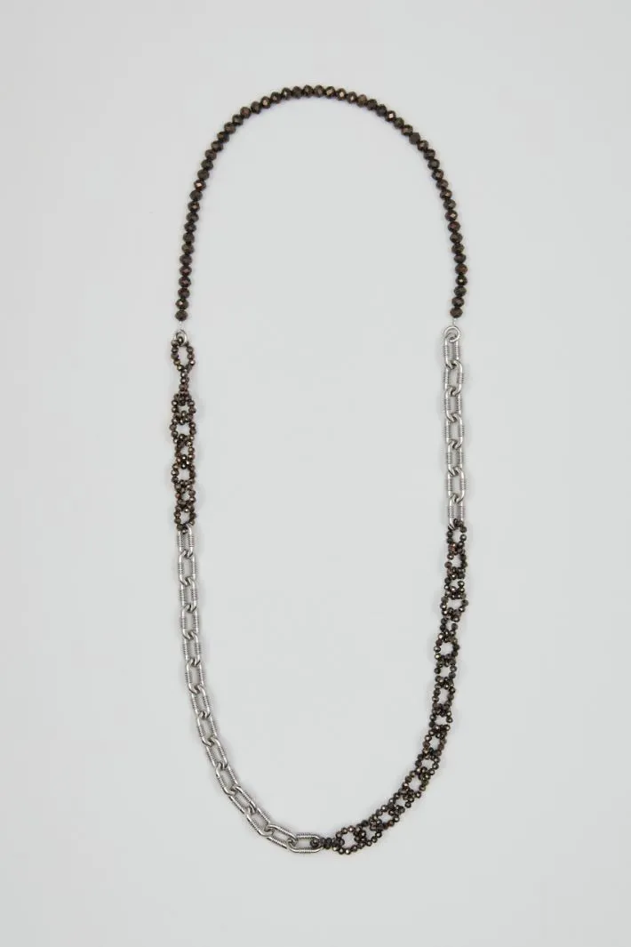 Collana lunga con perline