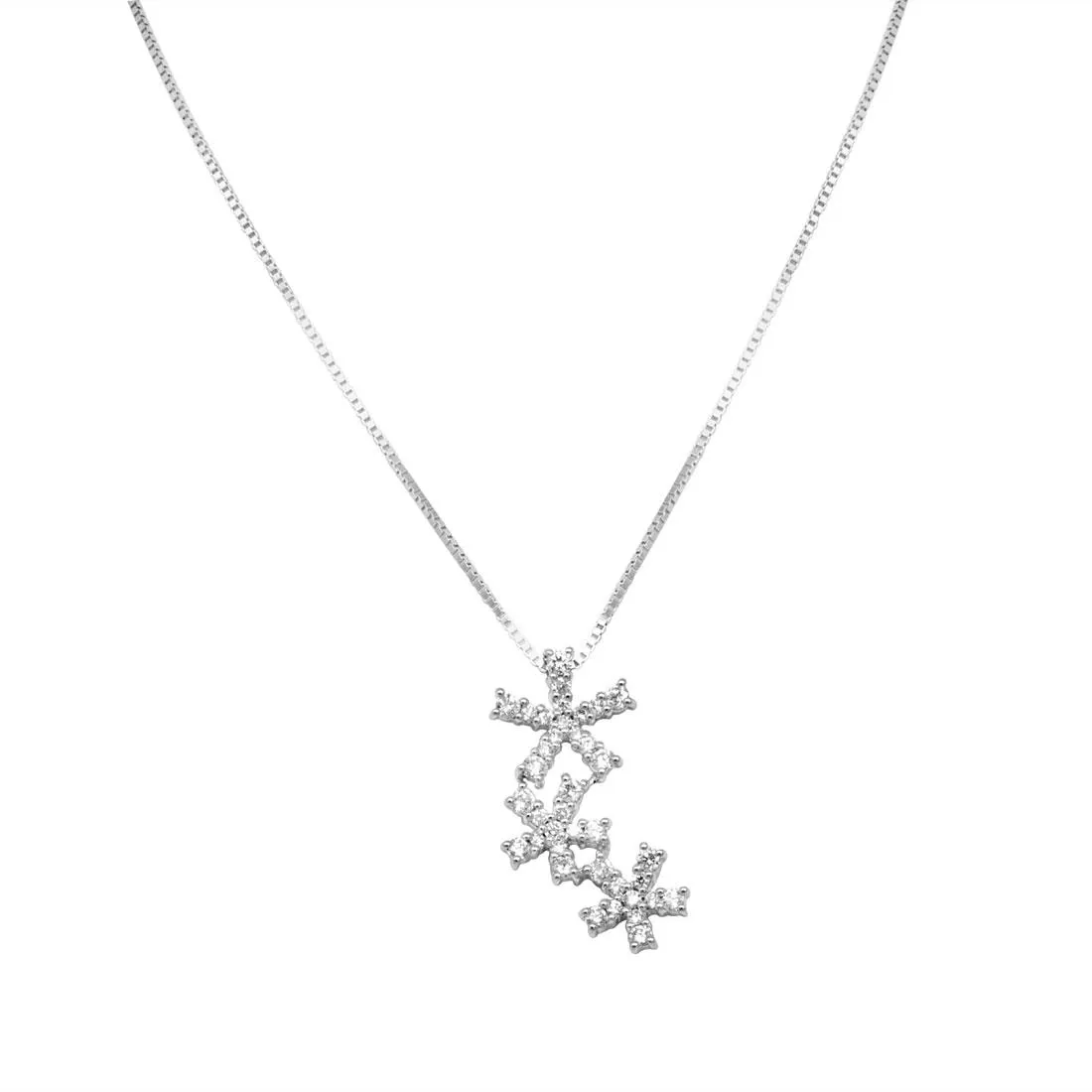 Collier Damiani in oro bianco con diamanti ct 0,84