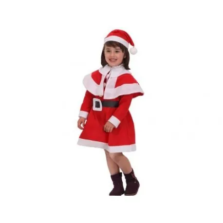 COSTUME MAMMA NATALE BAMBINA 6/9 ANNI