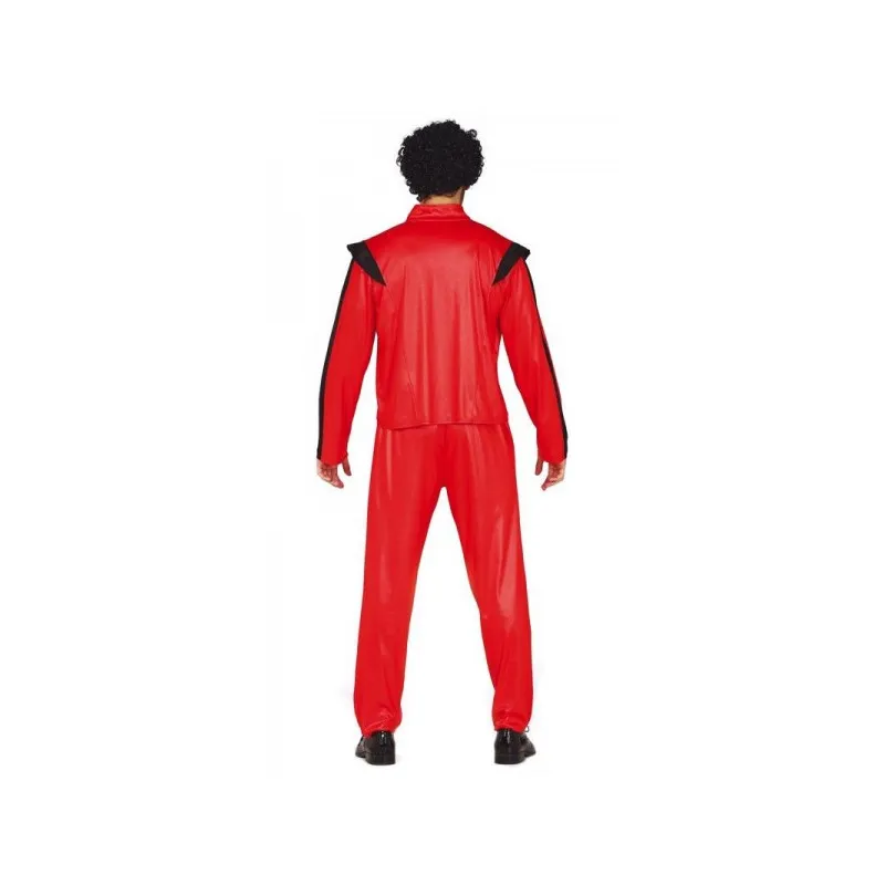 COSTUME ZOMBIE CANTANTE RE DEL POP GIACCA E PANTALONI TRAVESTIMENTI CARNEVALE HALLOWEEN A TEMA ROCK STAR MICHAEL JAKSON