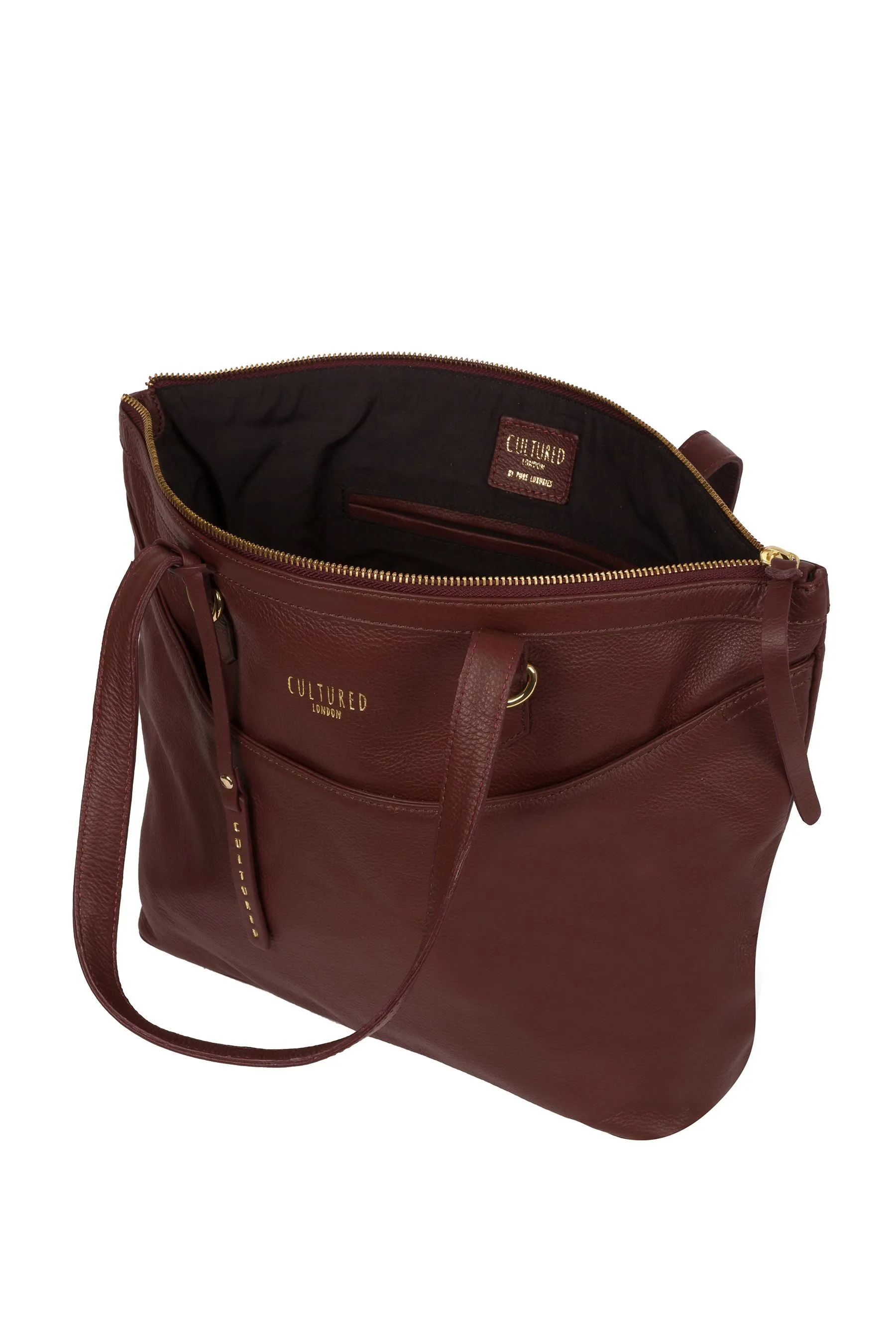 Cultured London - Heston - Borsa tote in pelle