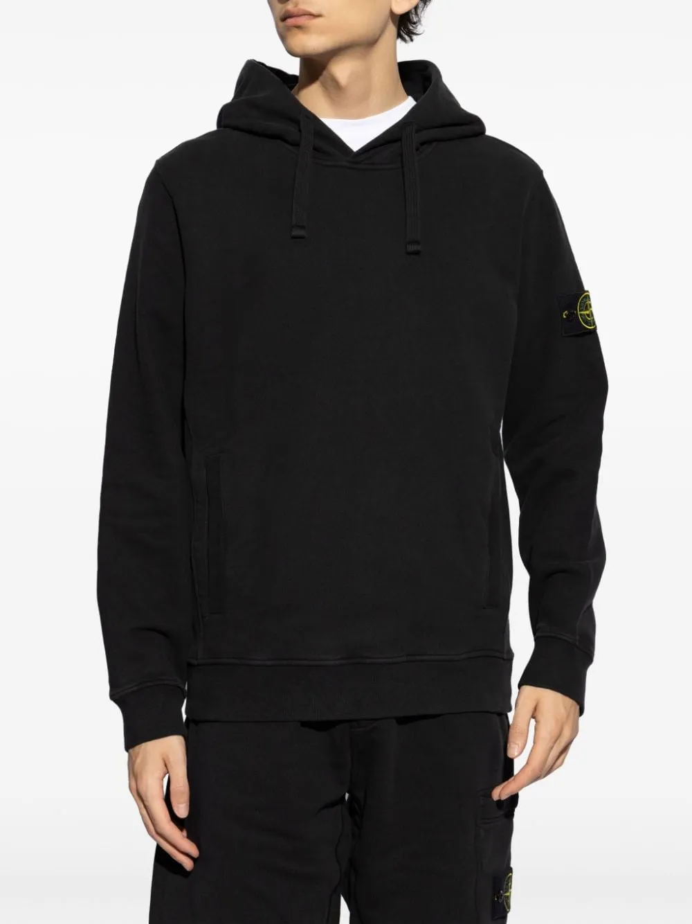 Felpa hoodie nera