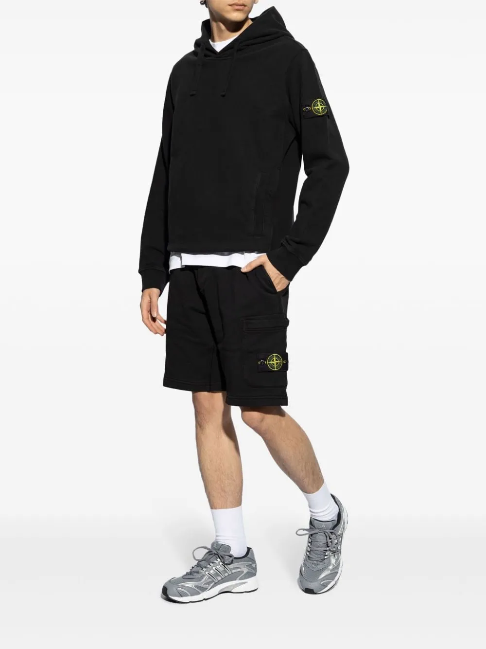 Felpa hoodie nera