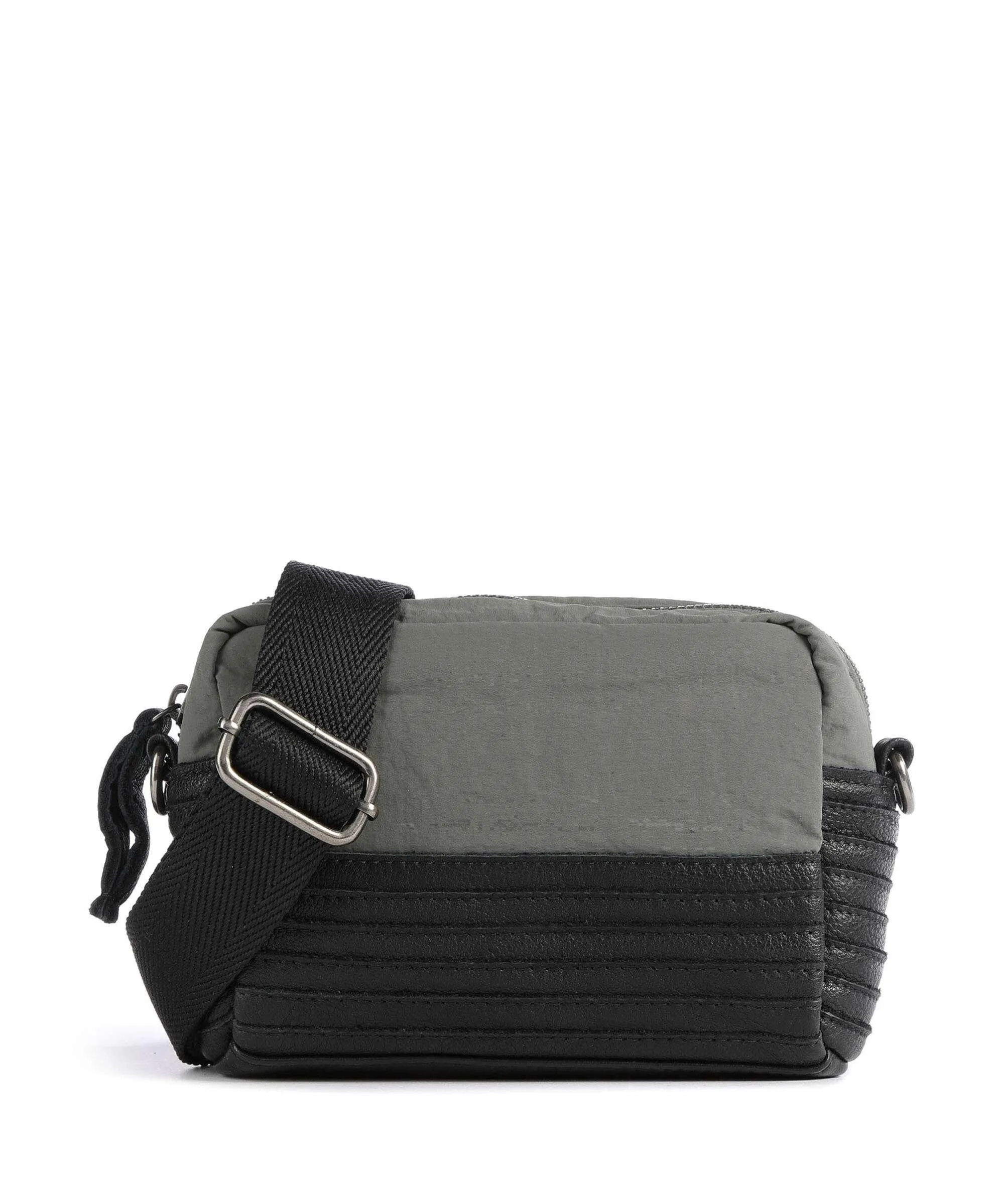  FredsBruder Anea Borsa a tracolla poliestere, pelle granulata nero/verde  