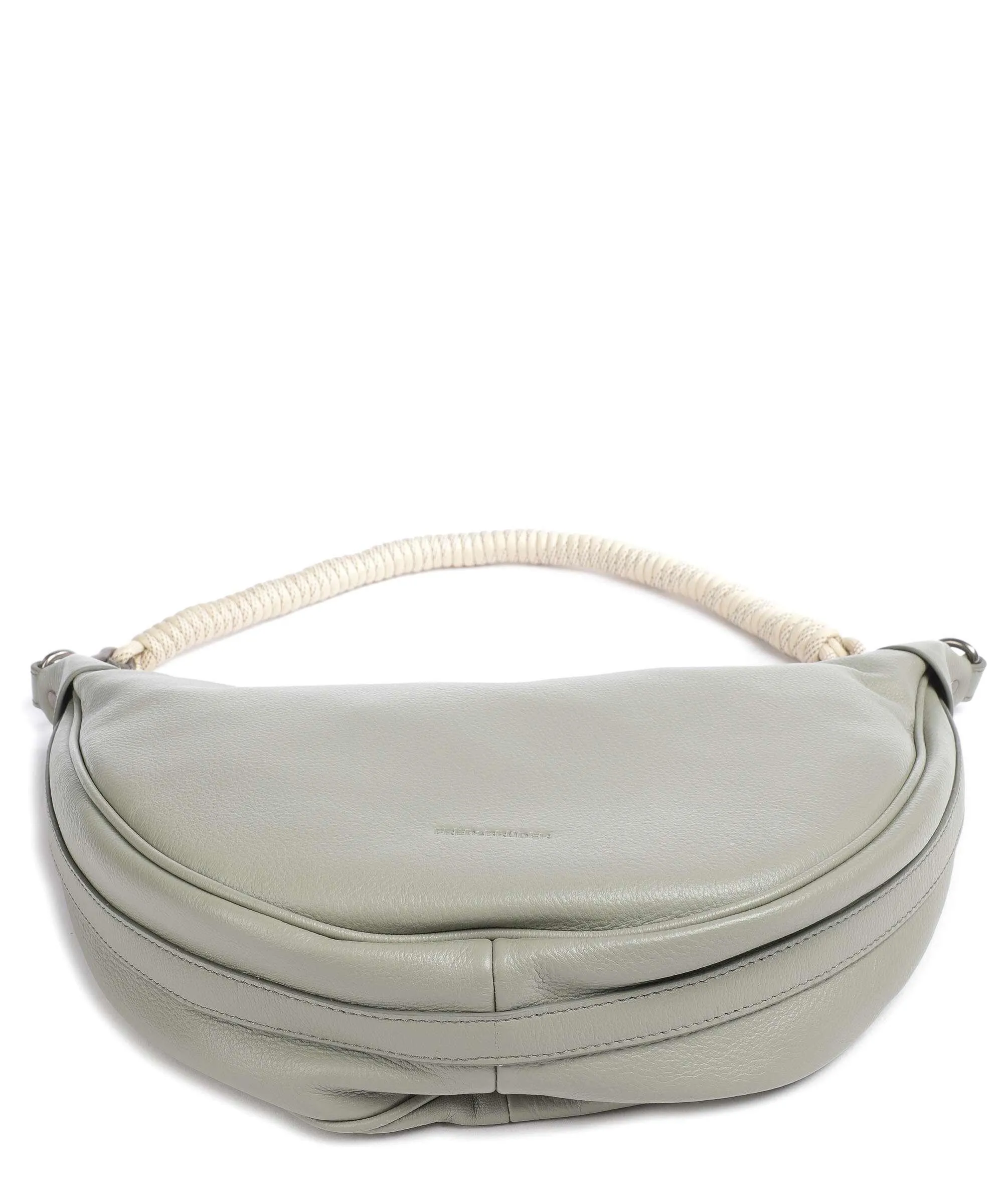  FredsBruder Nea Borsa hobo pelle granulata grigio-verde  